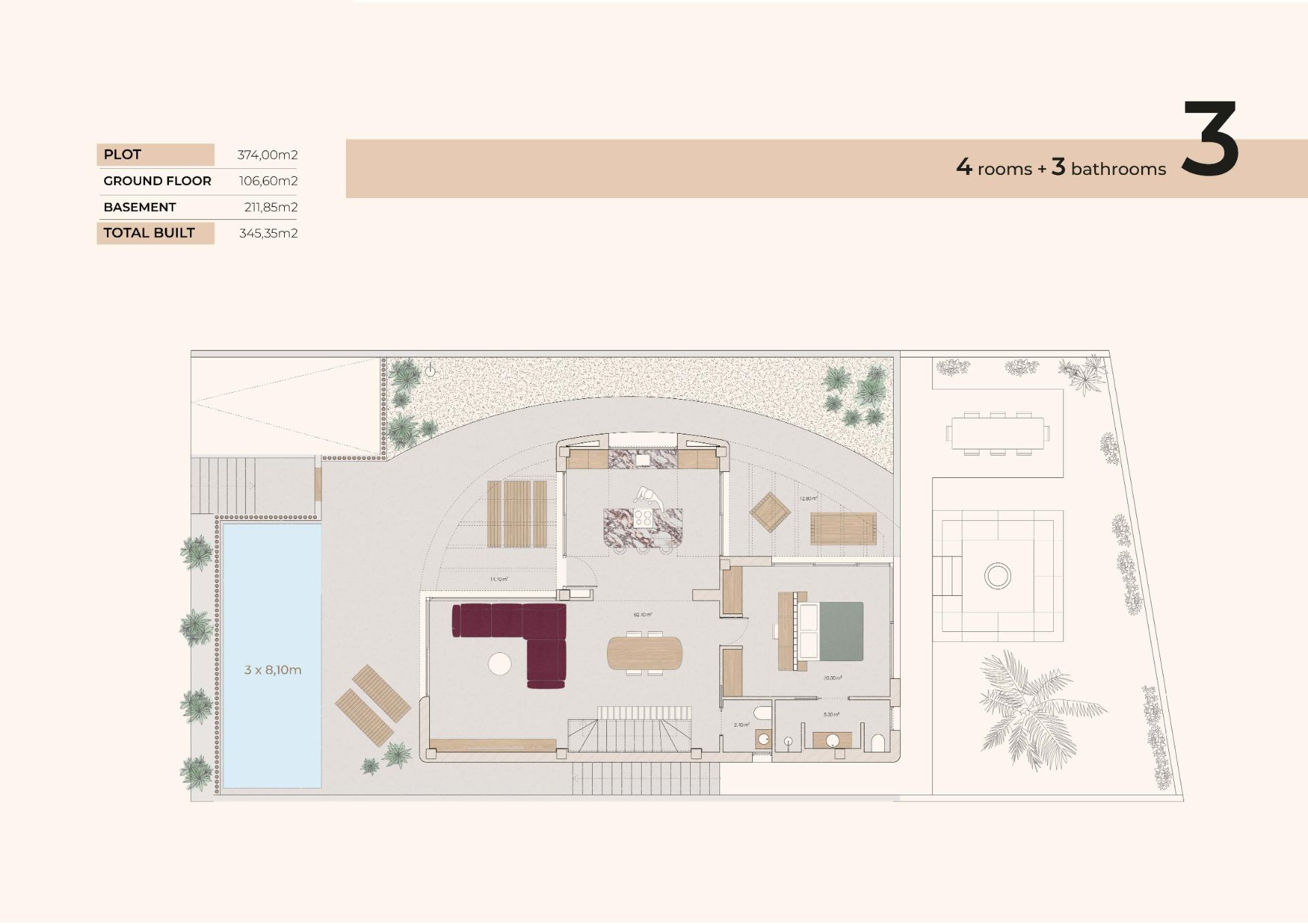 For sale - 4 Bedroom 3 Bathroom Villa in Algorfa - La Finca Golf  - Alicante