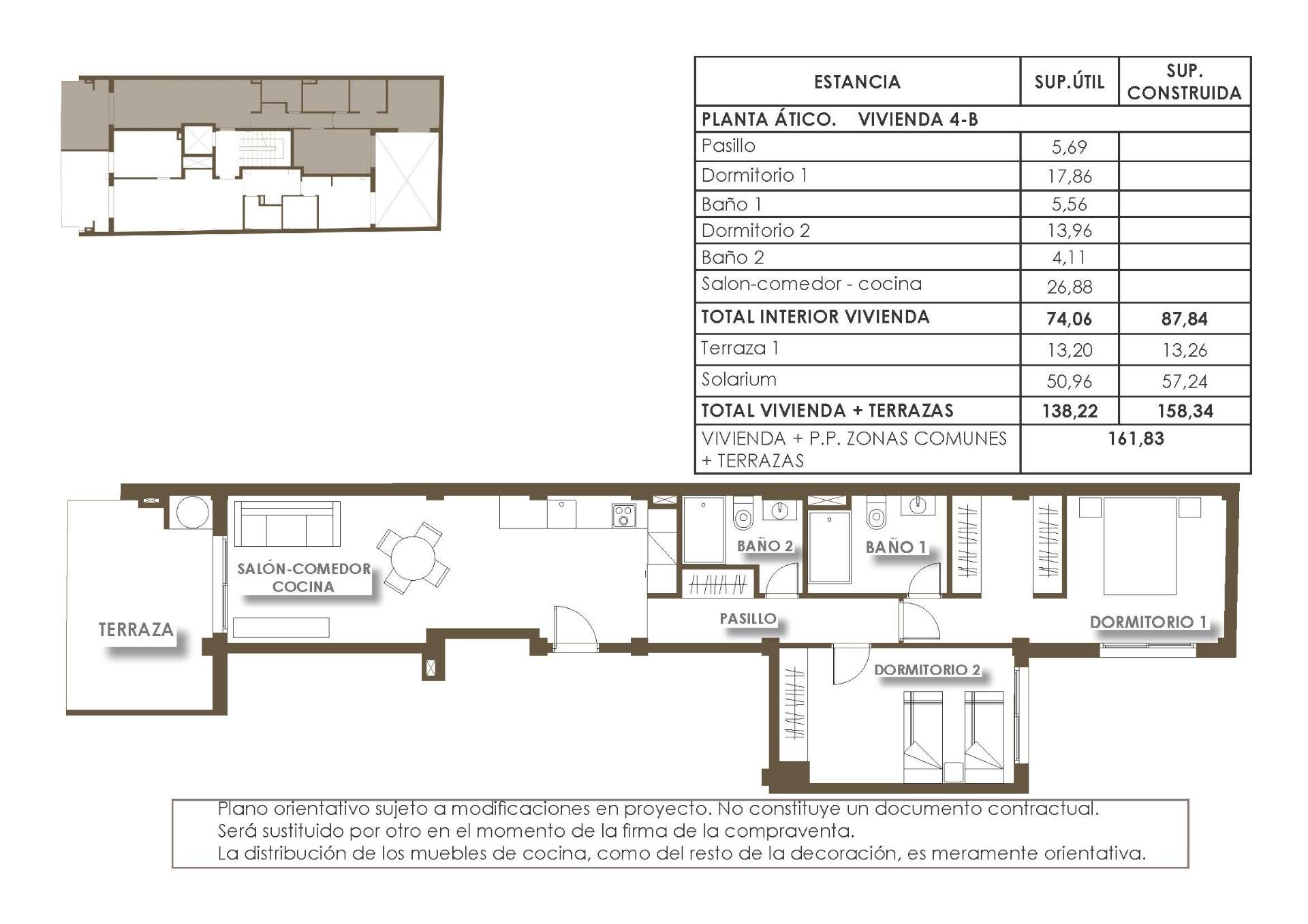 For sale - 2 Bedroom 2 Bathroom Penthouse in Torrevieja - Playa de El Cura  - Alicante