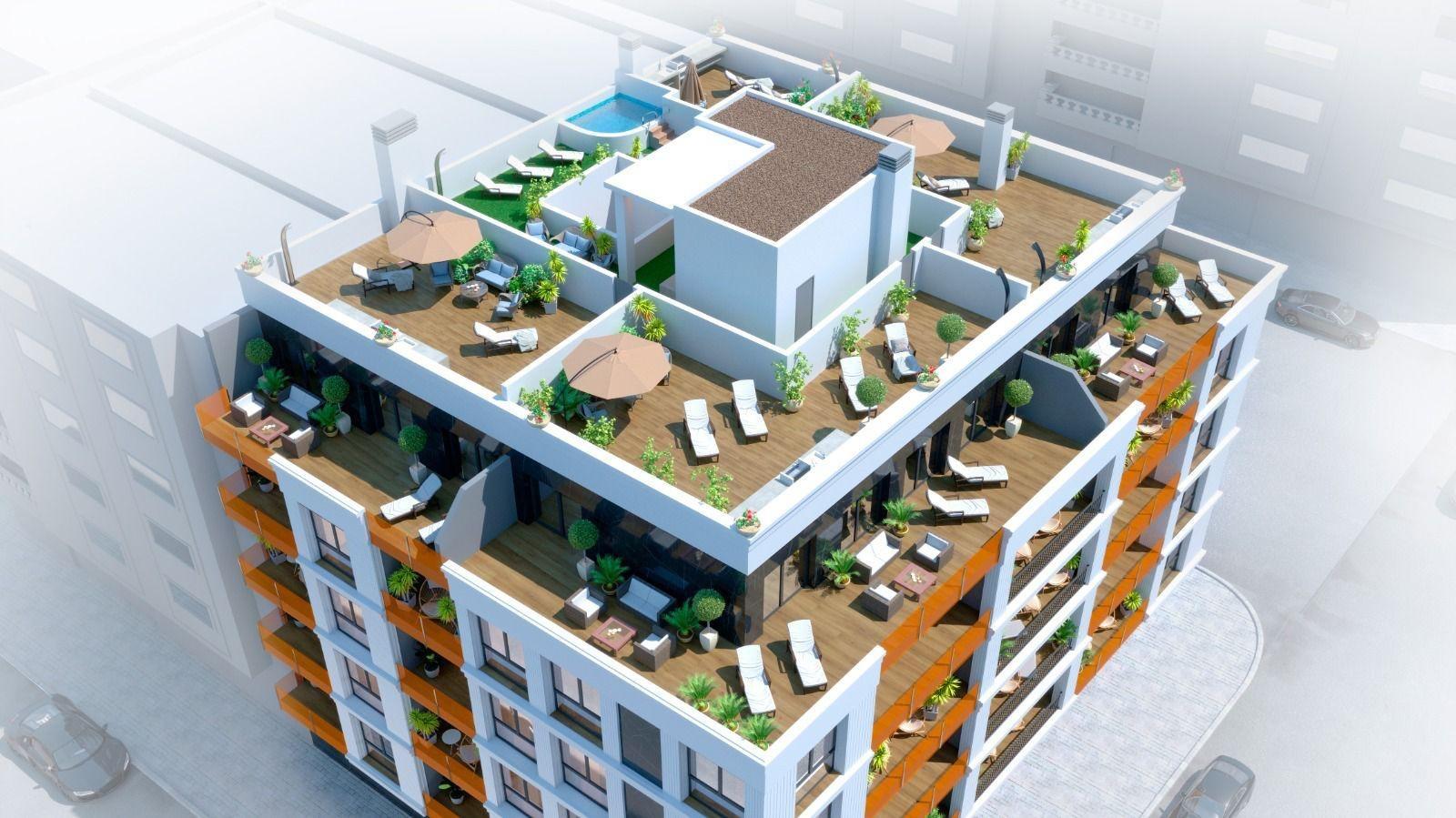 For sale - 2 Bedroom 2 Bathroom Penthouse in Torrevieja - Parque de las Naciones  - Alicante