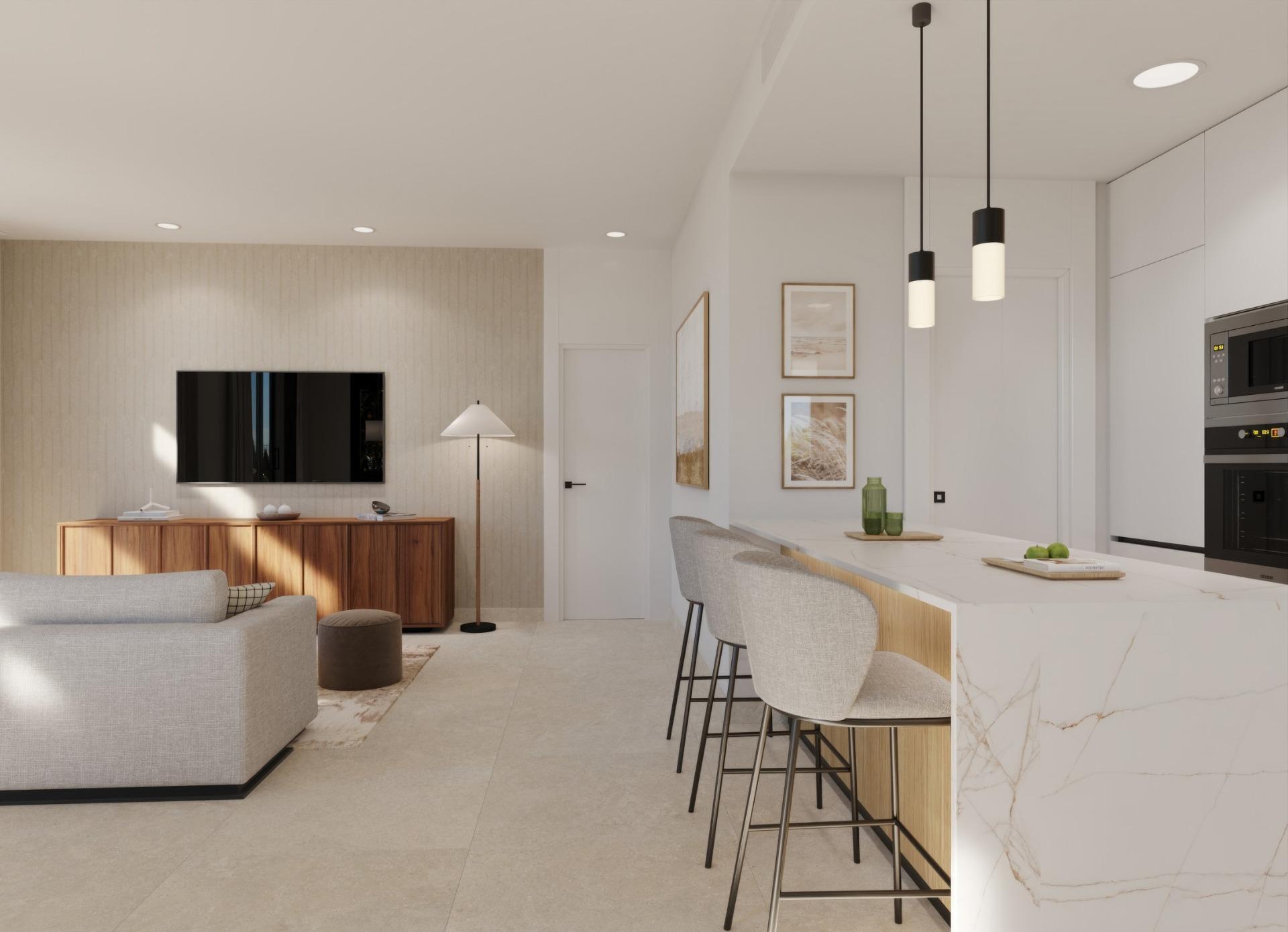 New Build - 3 Bedroom 2 Bathroom Villa in Fuente Álamo - Hacienda Del Álamo Golf  - Murcia