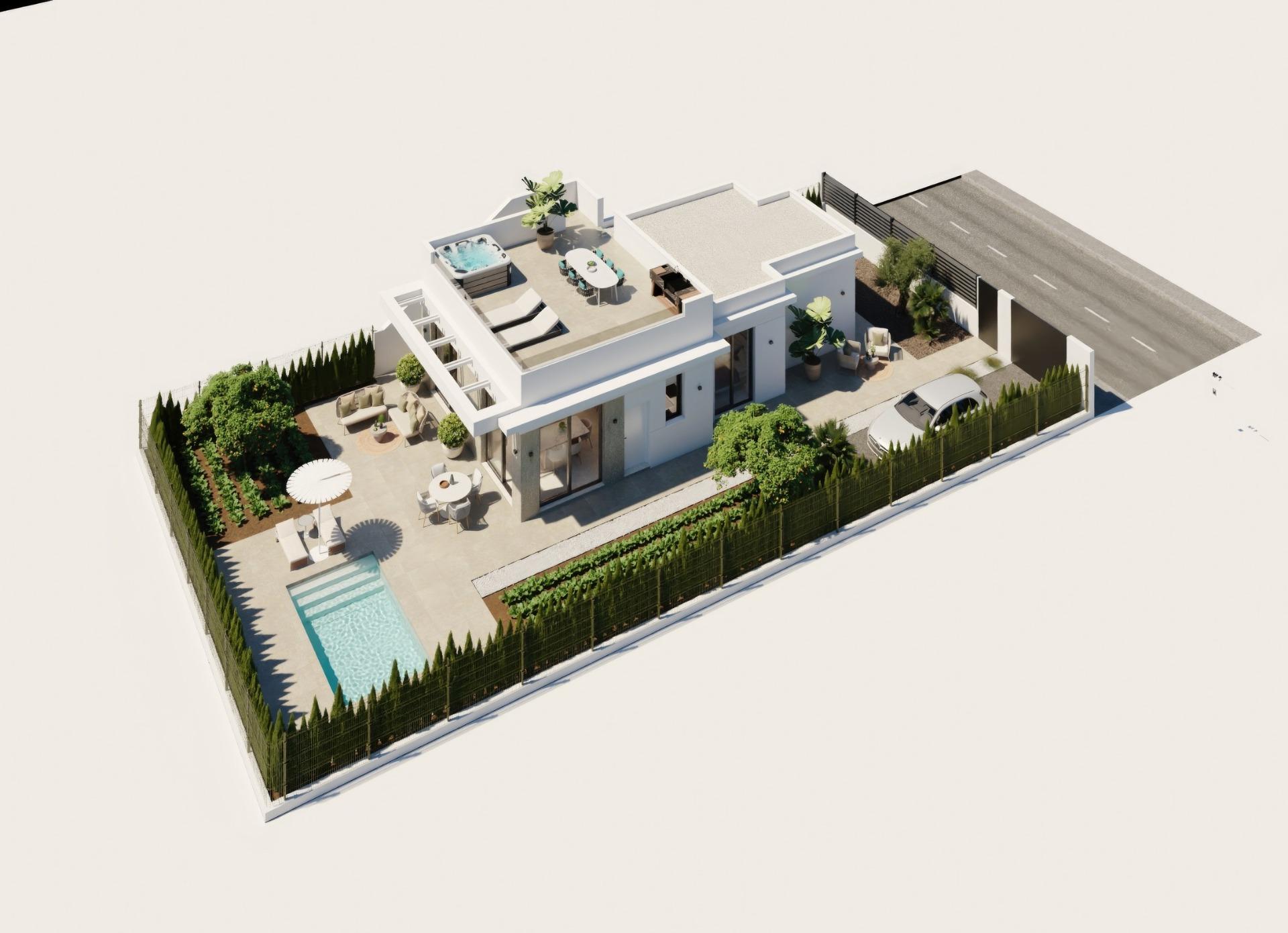 New Build - 2 Bedroom 2 Bathroom Villa in Fuente Álamo - Hacienda Del Álamo Golf  - Murcia