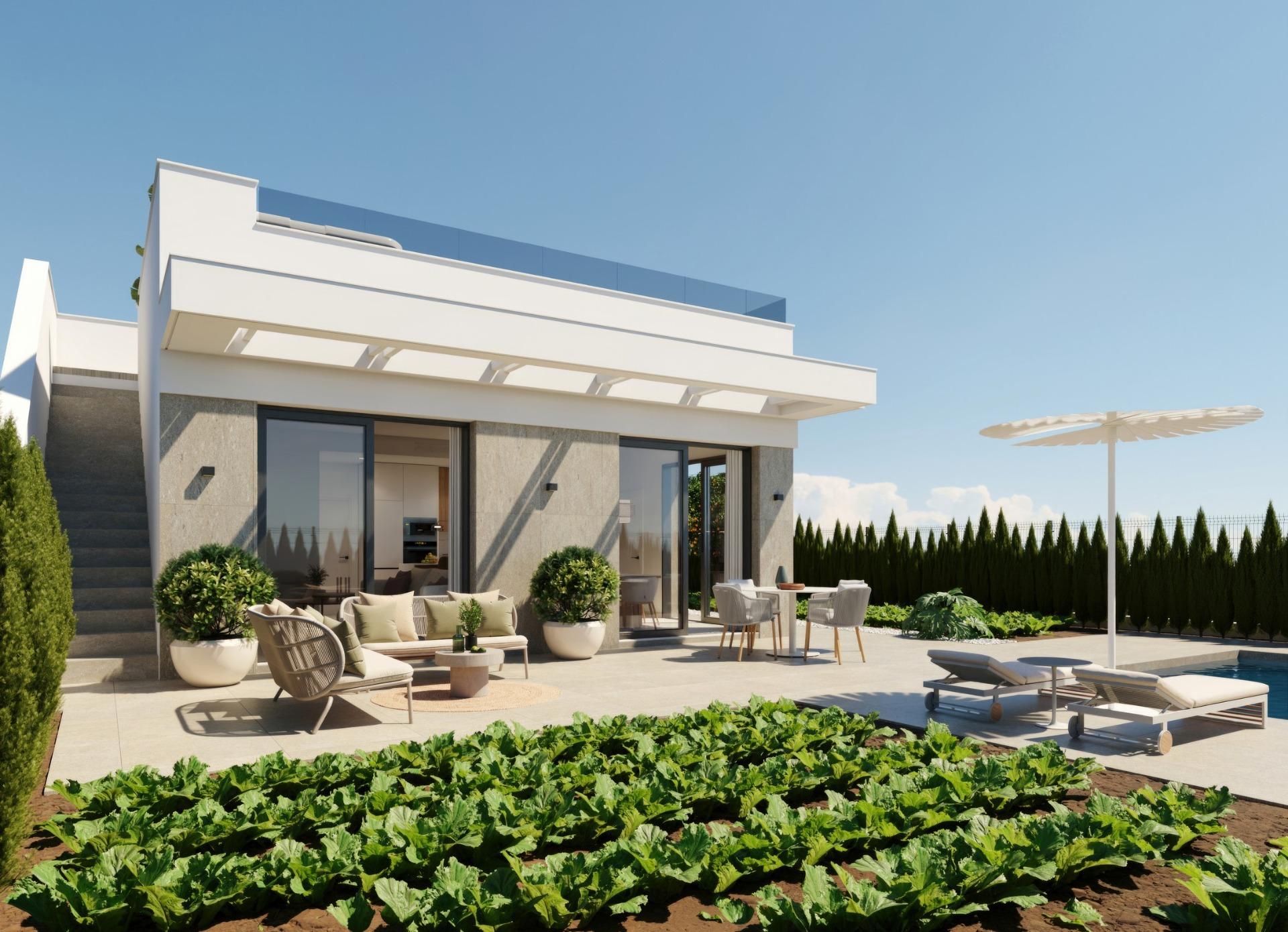 New Build - 2 Bedroom 2 Bathroom Villa in Fuente Álamo - Hacienda Del Álamo Golf  - Murcia