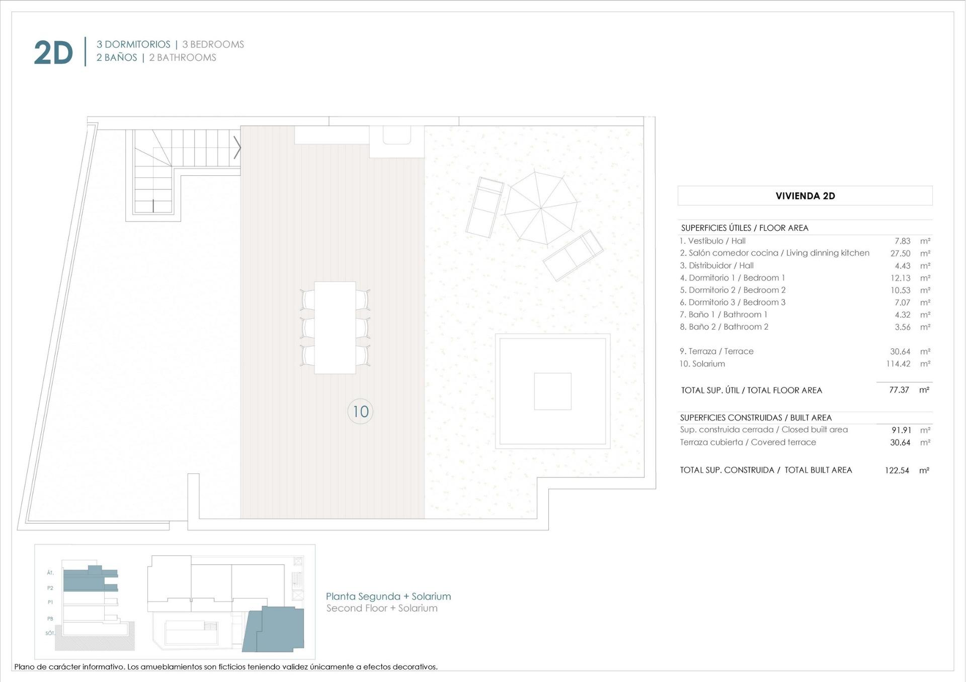 For sale - 3 Bedroom 2 Bathroom Penthouse in Benijofar - Pueblo  - Alicante