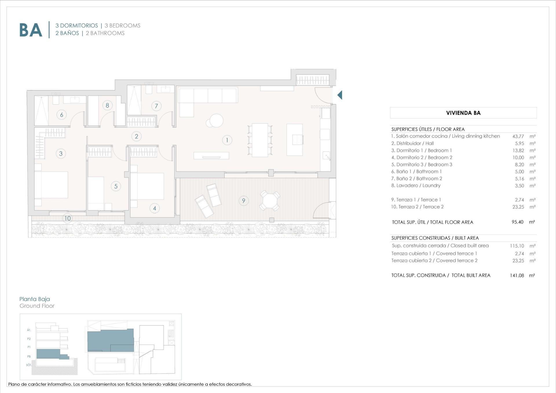 For sale - 3 Bedroom 2 Bathroom Apartment in Benijofar - Pueblo  - Alicante