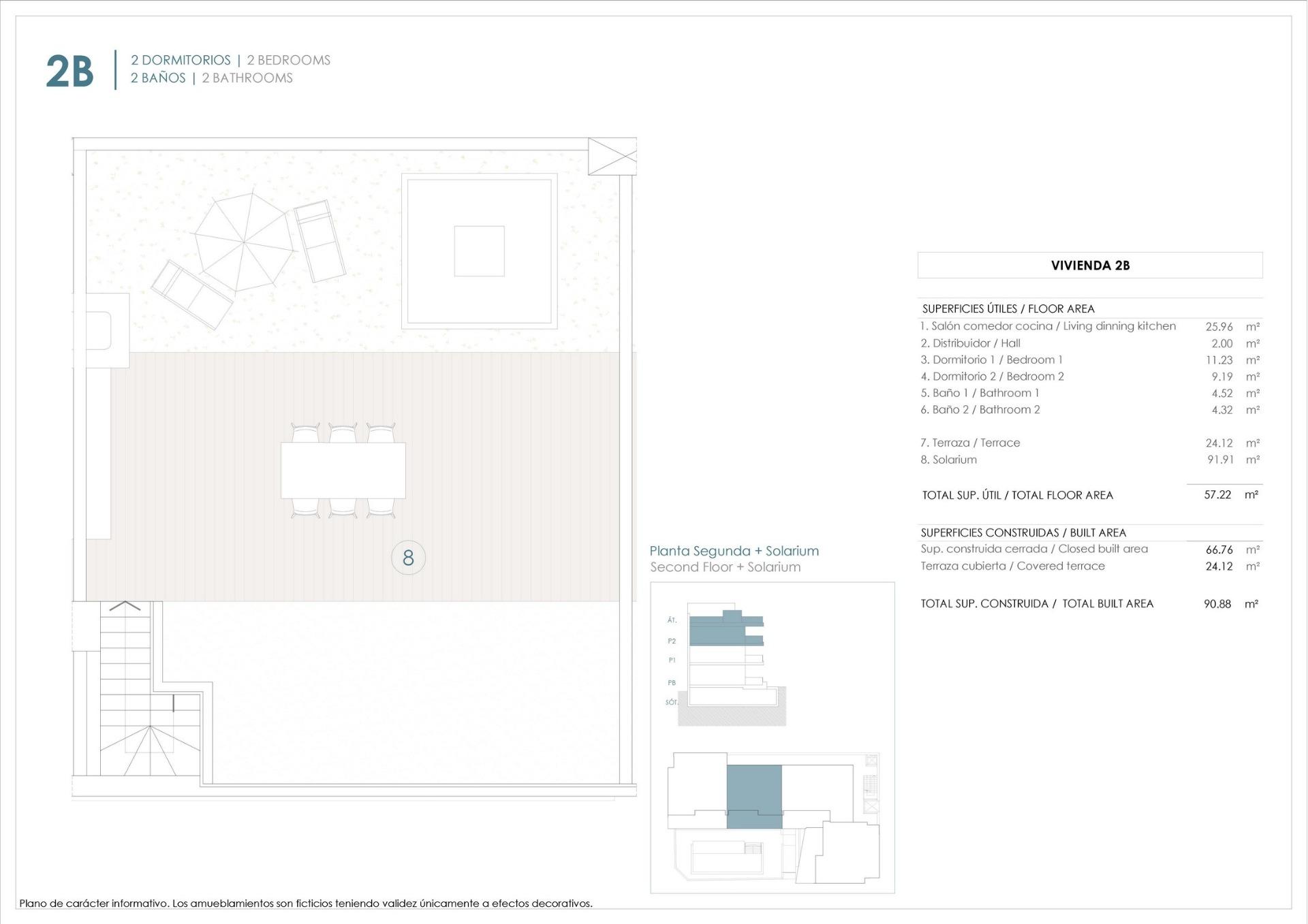 For sale - 2 Bedroom 2 Bathroom Penthouse in Benijofar - Pueblo  - Alicante
