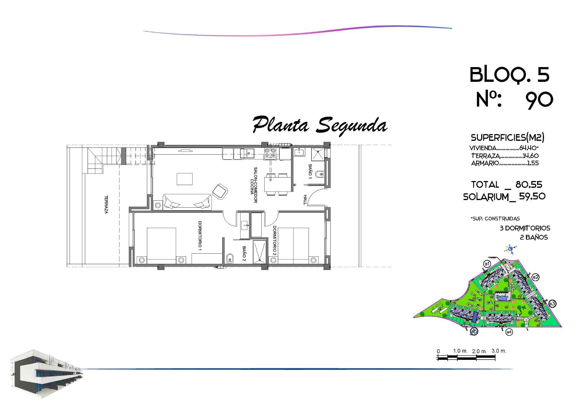 For sale - 2 Bedroom 2 Bathroom Penthouse in Guardamar del Segura - El Raso  - Alicante