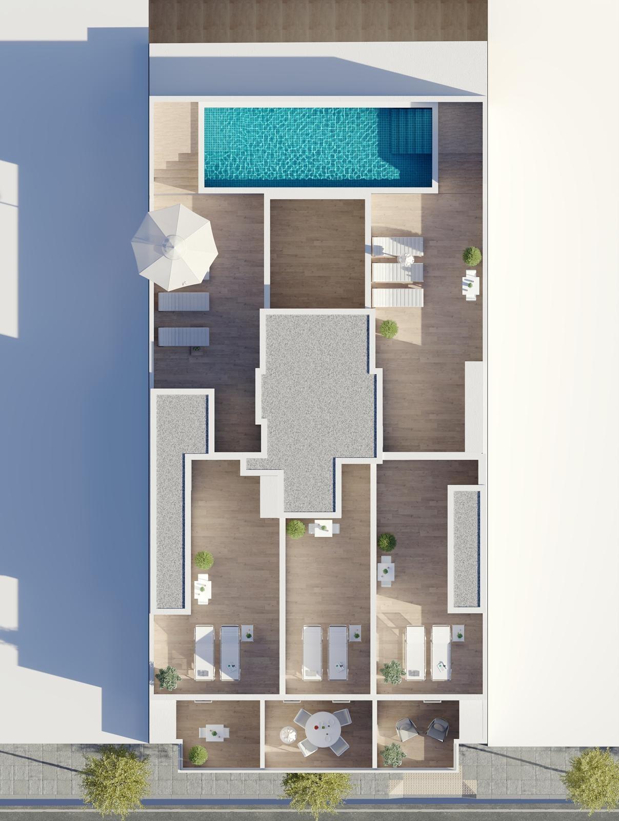 For sale - 1 Bedroom 1 Bathroom Penthouse in Torrevieja - Centro  - Alicante