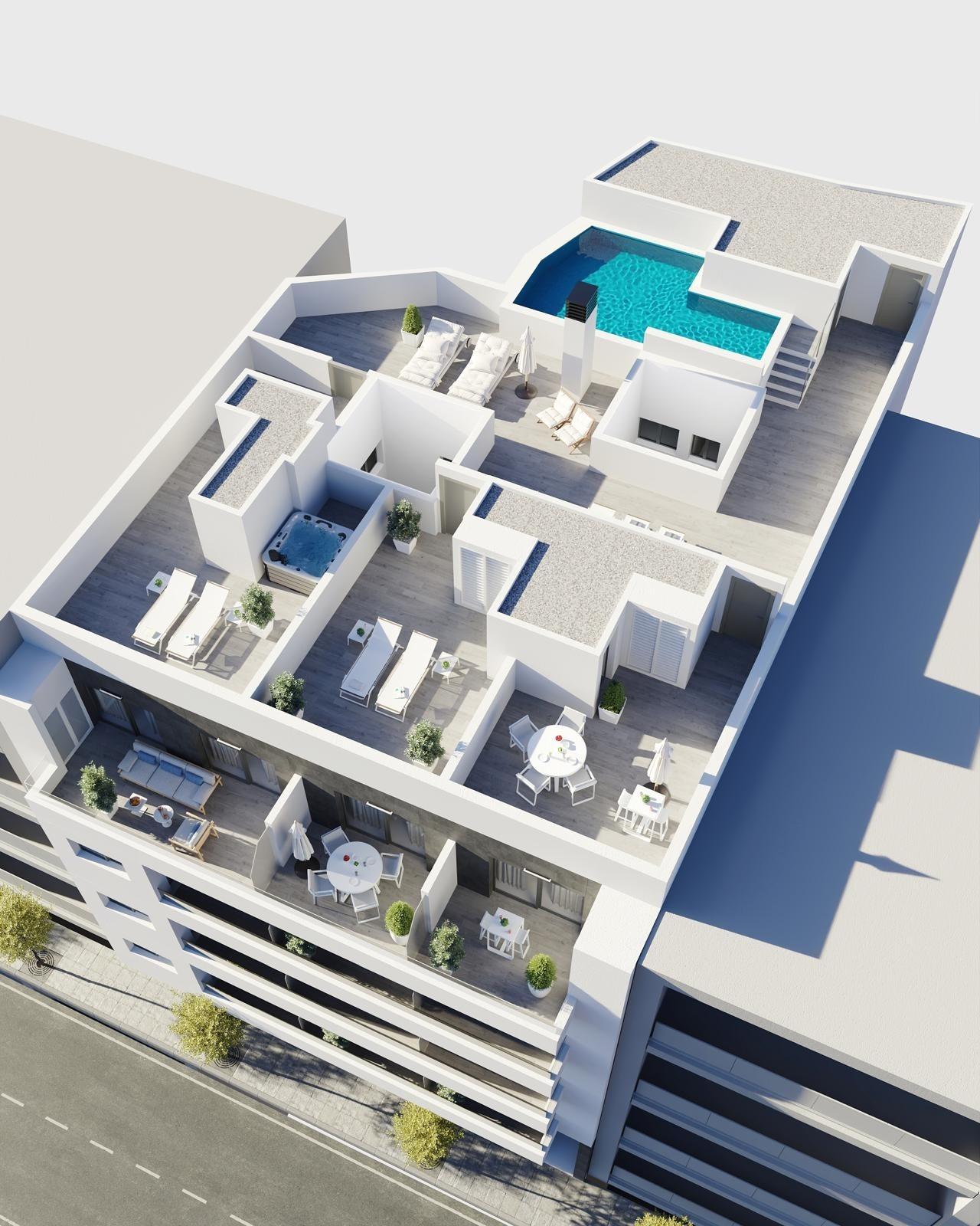 For sale - 3 Bedroom 2 Bathroom Apartment in Torrevieja - Centro  - Alicante