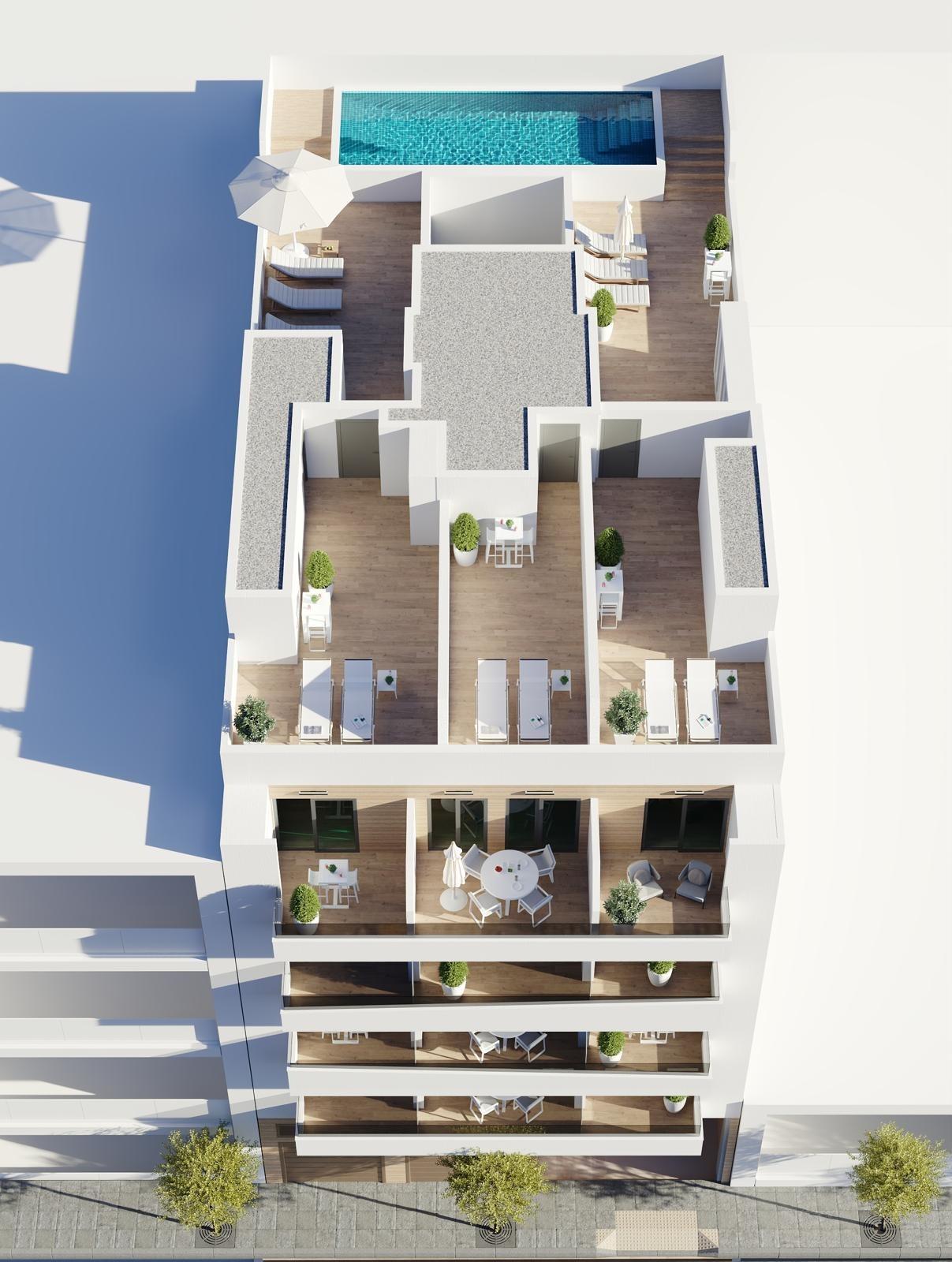 For sale - 1 Bedroom 1 Bathroom Apartment in Torrevieja - Centro  - Alicante