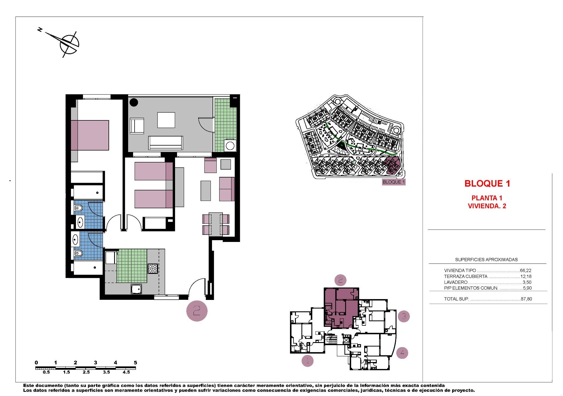 For sale - 2 Bedroom 2 Bathroom Apartment in Pilar de La Horadada - Mil Palmeras  - Alicante