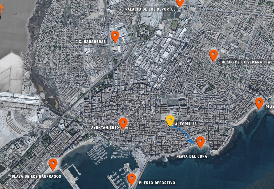 Sold - 3 Bedroom 2 Bathroom Apartment in Torrevieja - Centro  - Alicante