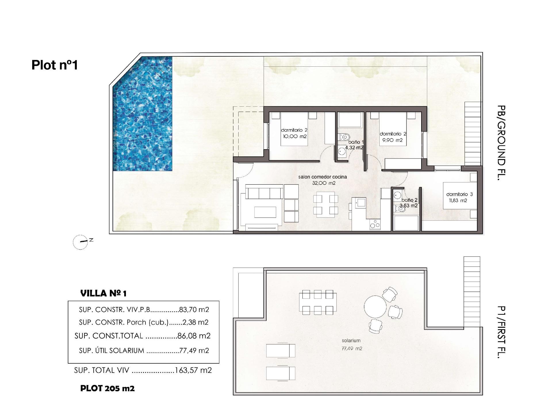 For sale - 3 Bedroom 2 Bathroom Villa in Pilar de La Horadada - Pilar De La Horadada  - Alicante