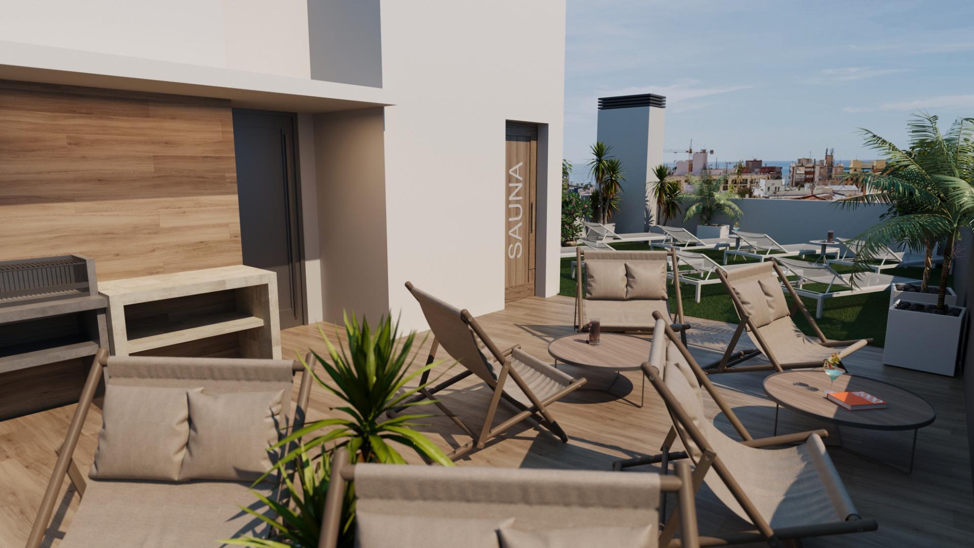 For sale - 2 Bedroom 2 Bathroom Penthouse in Torrevieja - Centro  - Alicante