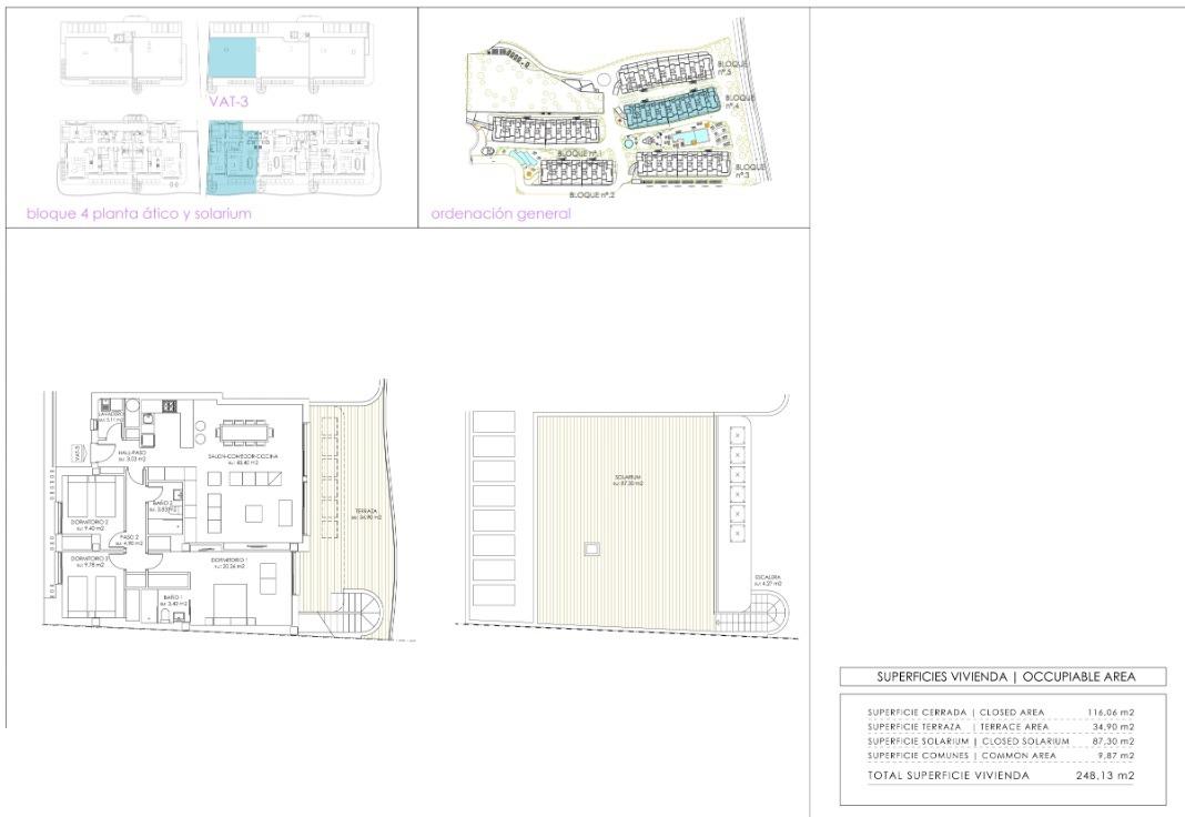 For sale - 3 Bedroom 2 Bathroom Penthouse in Orihuela Costa - Playa Flamenca  - Alicante