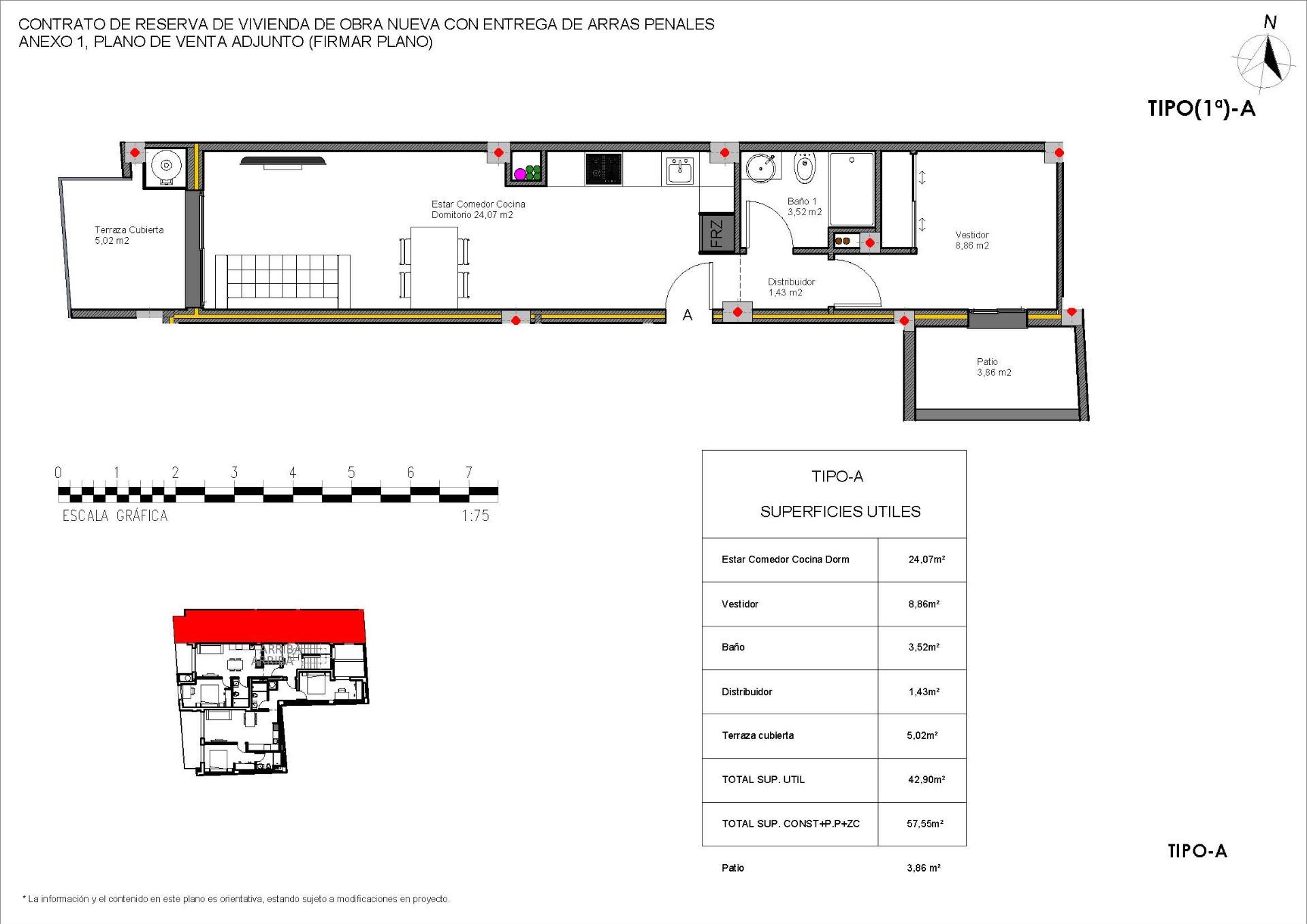 For sale - 1 Bedroom 1 Bathroom Apartment in Torrevieja - Centro  - Alicante