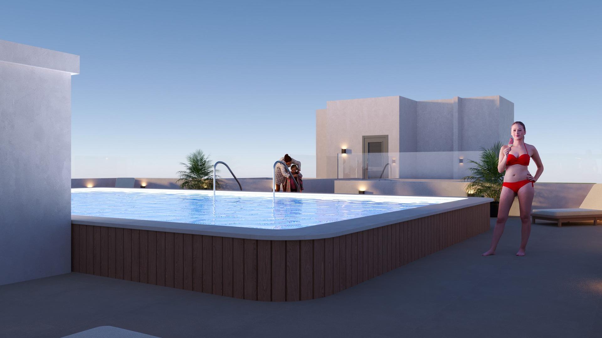For sale - 2 Bedroom 2 Bathroom Penthouse in San Miguel de Salinas - Pueblo  - Alicante
