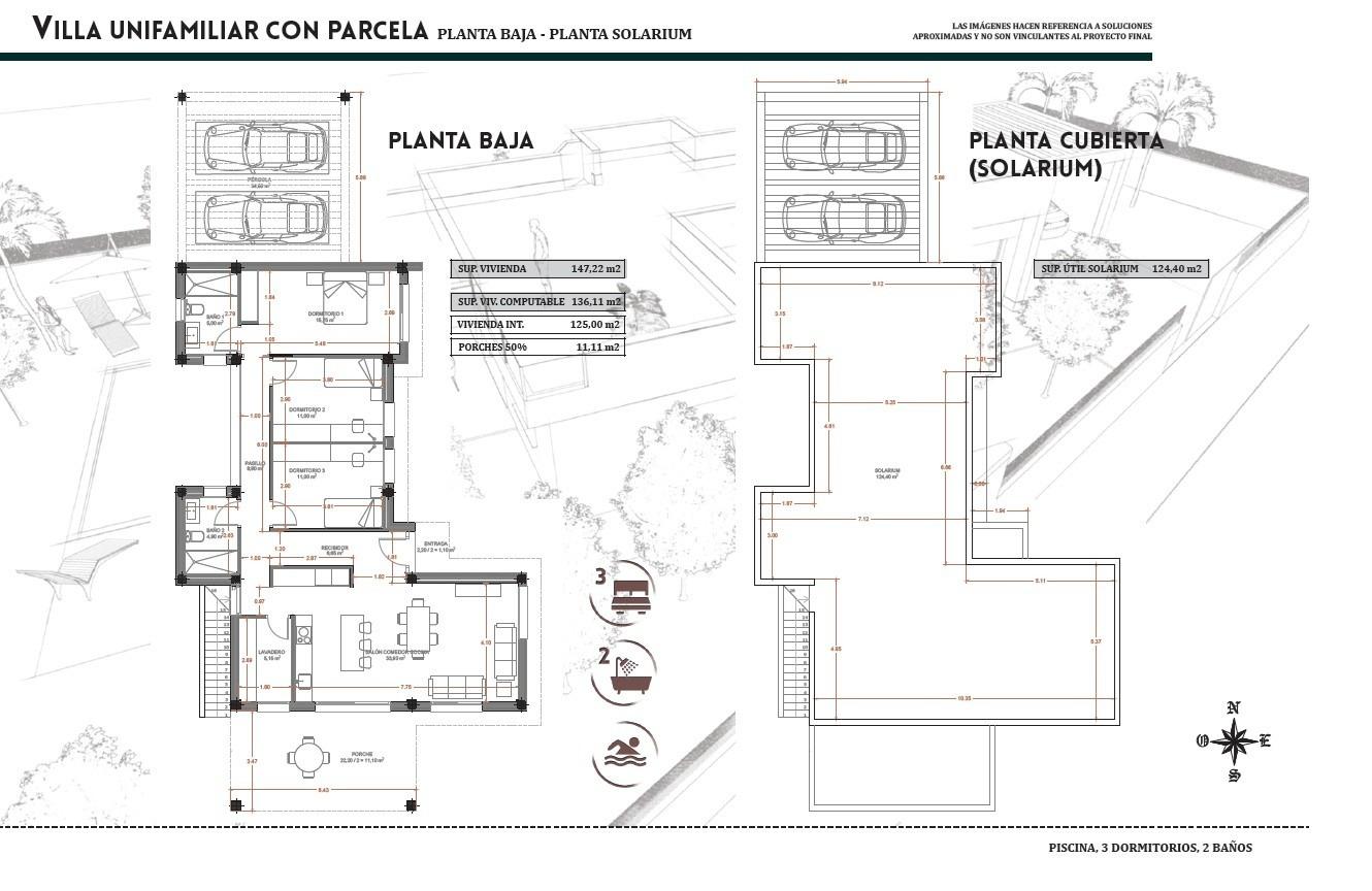 For sale - 3 Bedroom 2 Bathroom Villa in Jacarilla - Vistabella  - Alicante