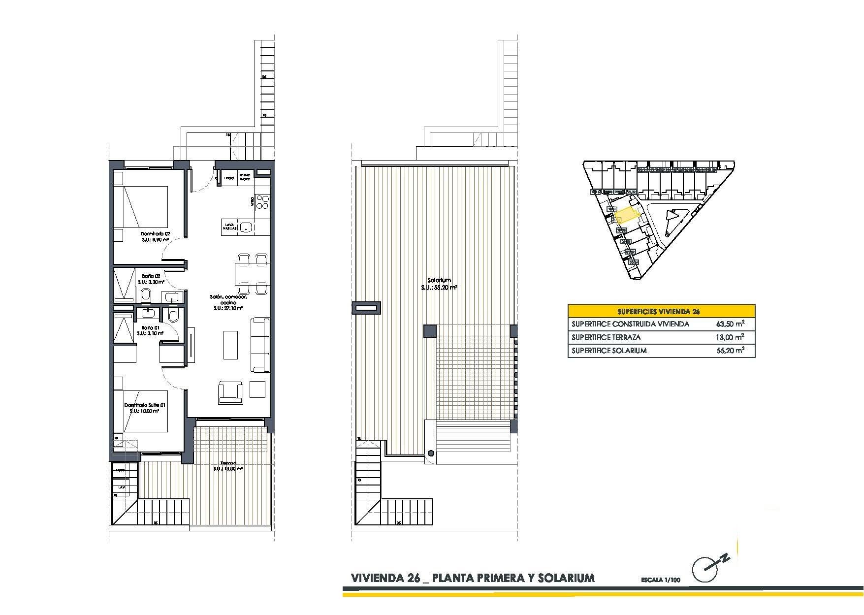 For sale - 2 Bedroom 2 Bathroom Bungalow in San Fulgencio - Pueblo  - Alicante