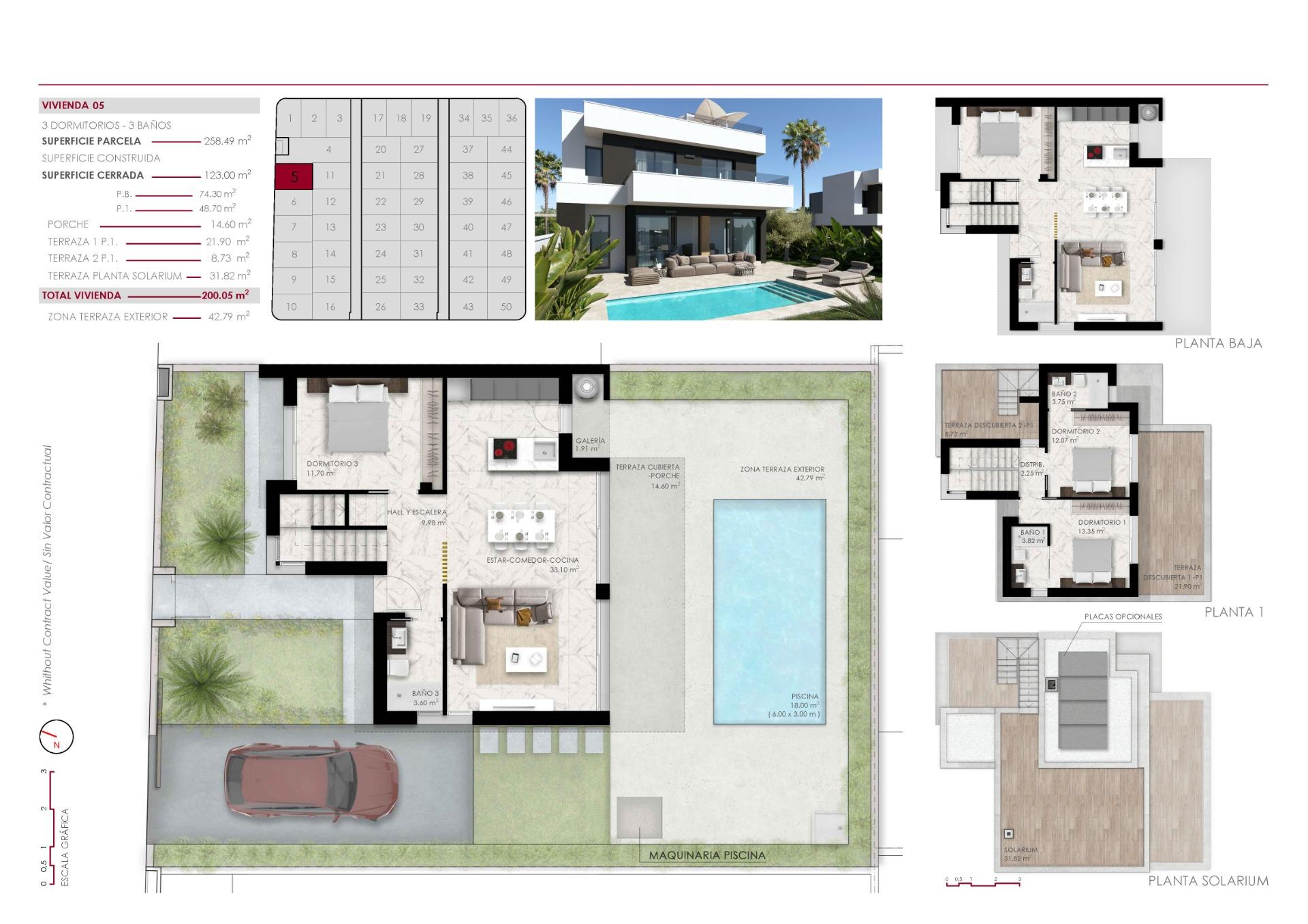Sold - 3 Bedroom 3 Bathroom Villa in Ciudad Quesada - Lo Marabú  - Alicante