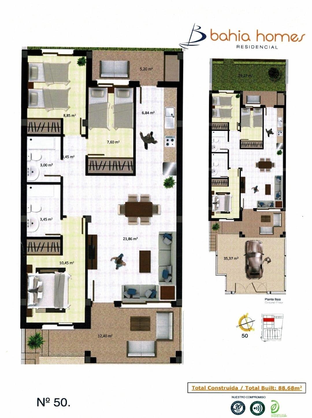 For sale - 3 Bedroom 2 Bathroom Apartment in Pilar de La Horadada - Torre de la Horadada  - Alicante