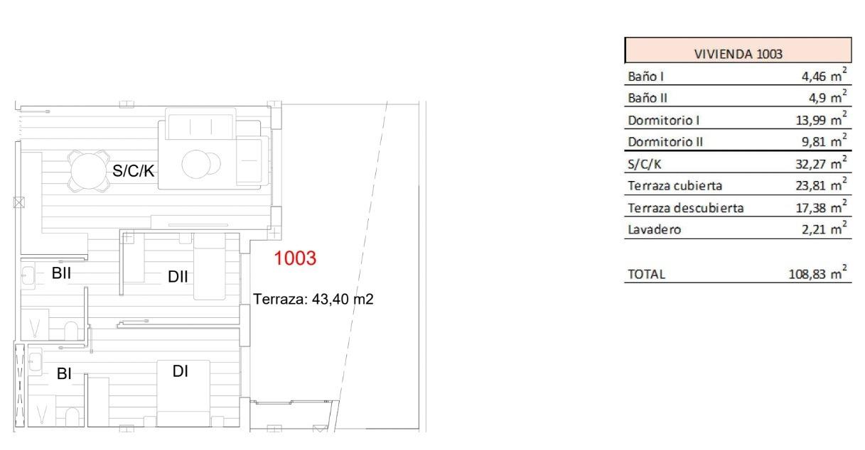 For sale - 2 Bedroom 2 Bathroom Apartment in San Miguel de Salinas - Pueblo  - Alicante