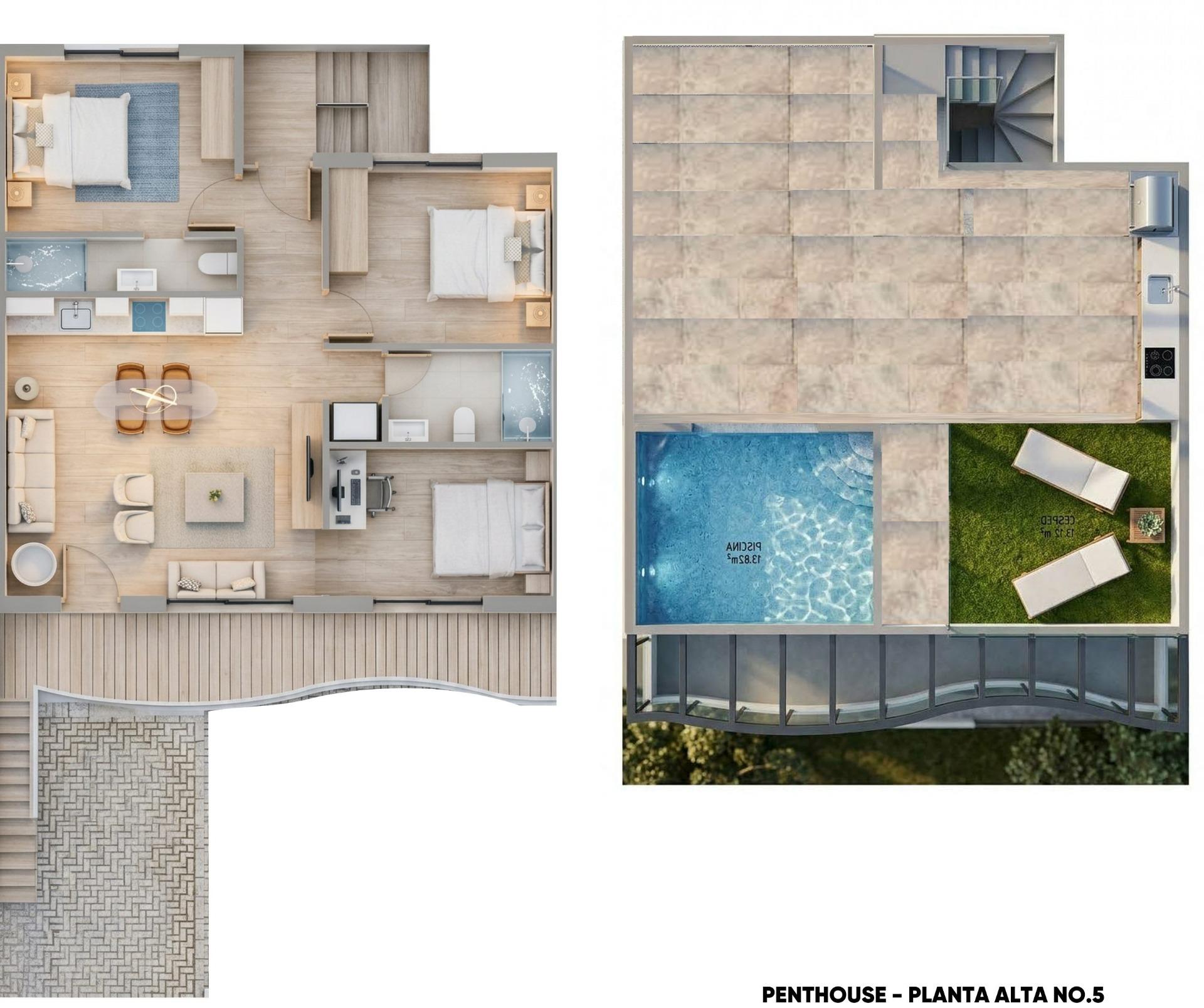 For sale - 3 Bedroom 2 Bathroom Bungalow in Pilar de La Horadada - parques de Andromeda  - Alicante