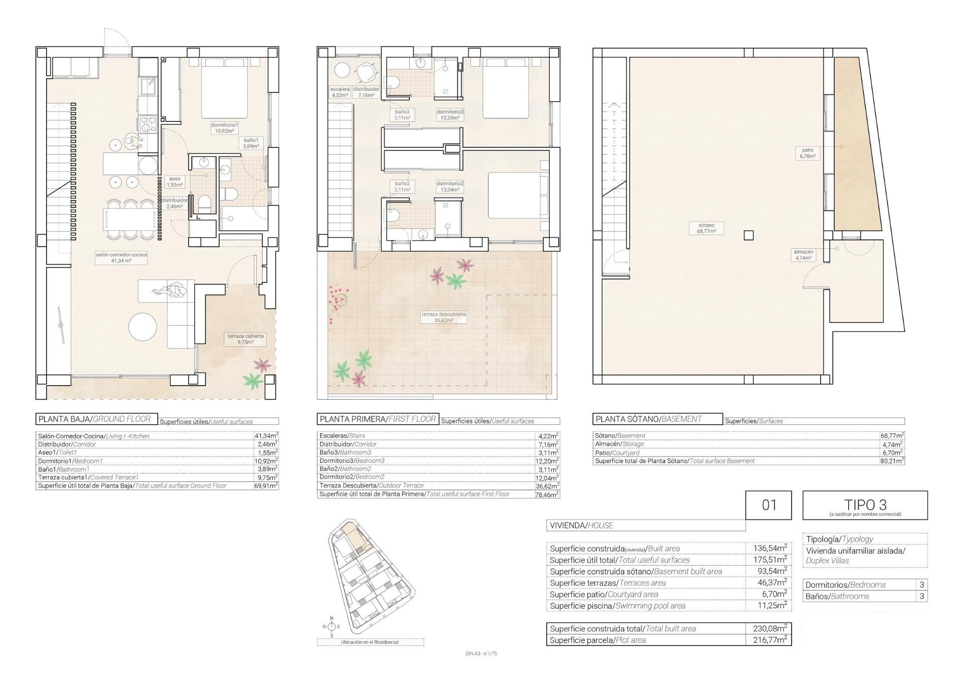 For sale - 3 Bedroom 3 Bathroom Villa in Hondón de las Nieves - Centro  - Alicante