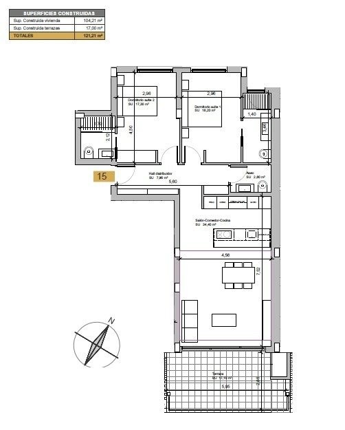For sale - 2 Bedroom 2 Bathroom Apartment in Las Colinas Golf -  - Alicante