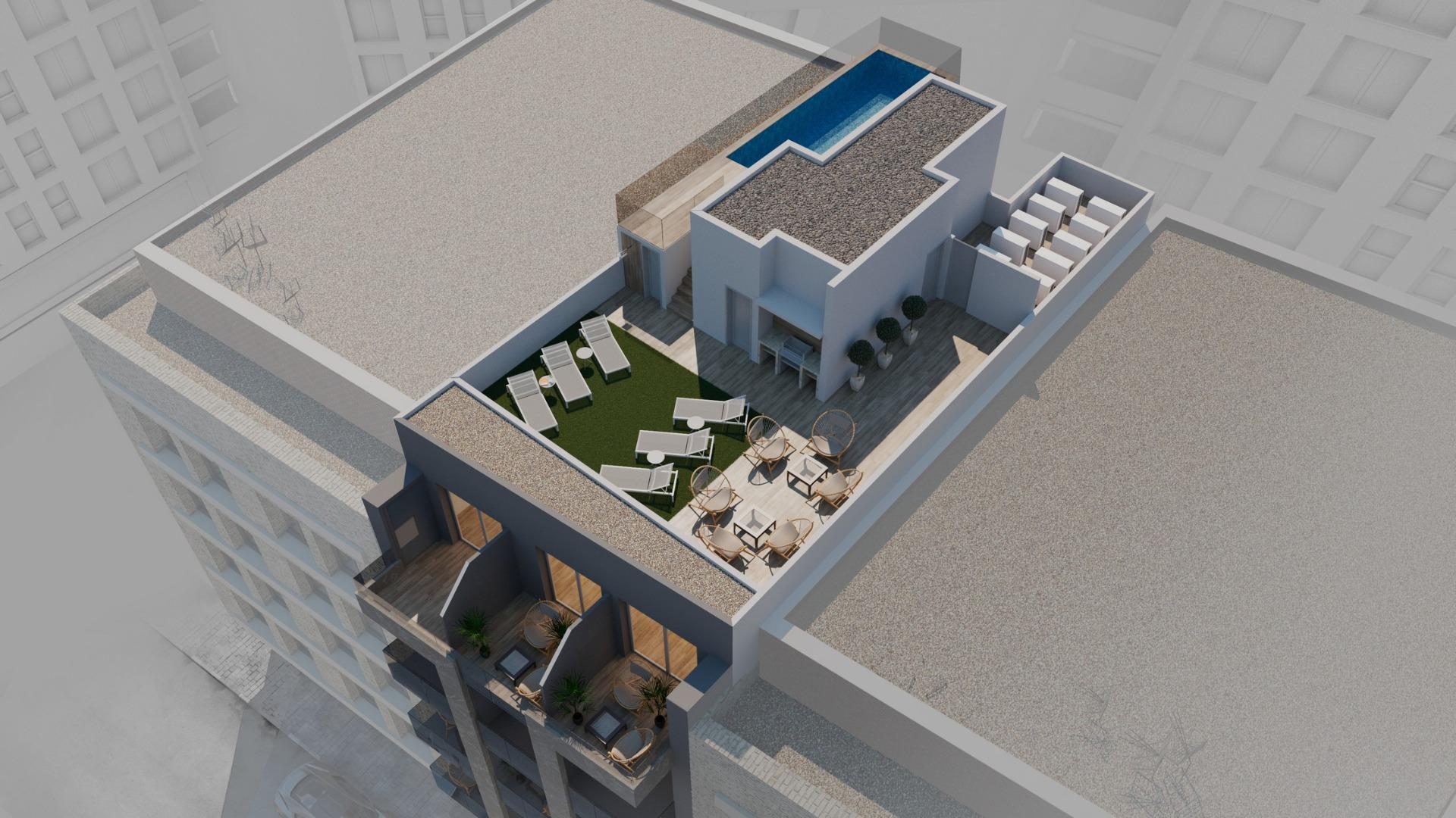 For sale - 2 Bedroom 2 Bathroom Apartment in Torrevieja - Playa De Los Locos  - Alicante