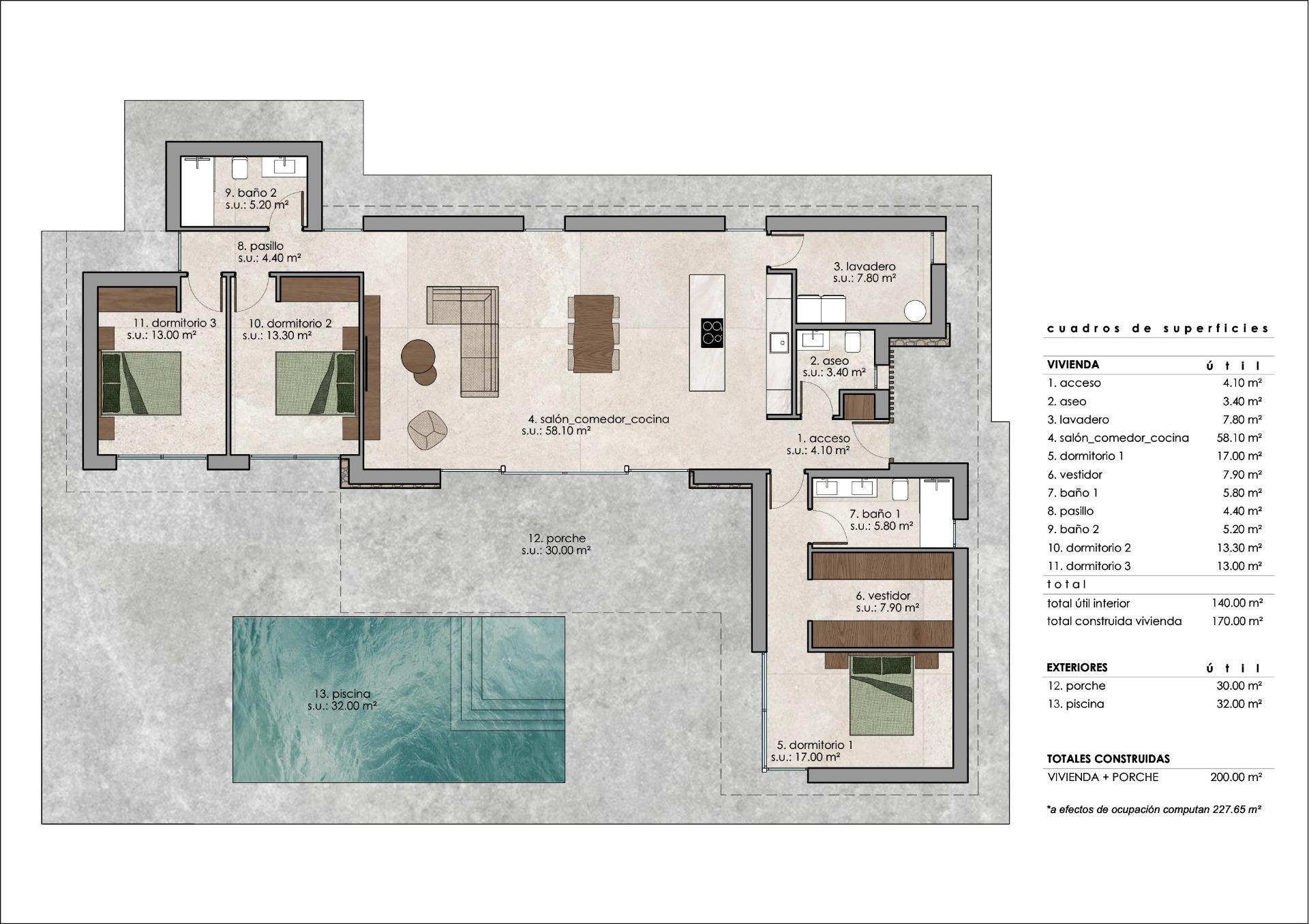 For sale - 3 Bedroom 2 Bathroom Villa in Pinoso - Lel  - Alicante