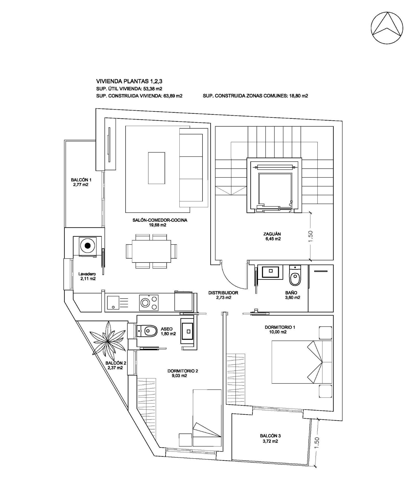 For sale - 2 Bedroom 1 Bathroom Apartment in Bigastro - centro  - Alicante