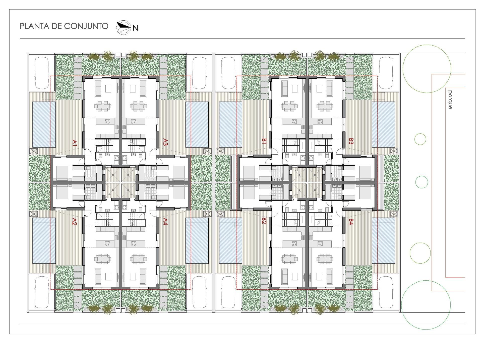 For sale - 3 Bedroom 2 Bathroom Quad House in Bigastro - Loma Alta  - Alicante