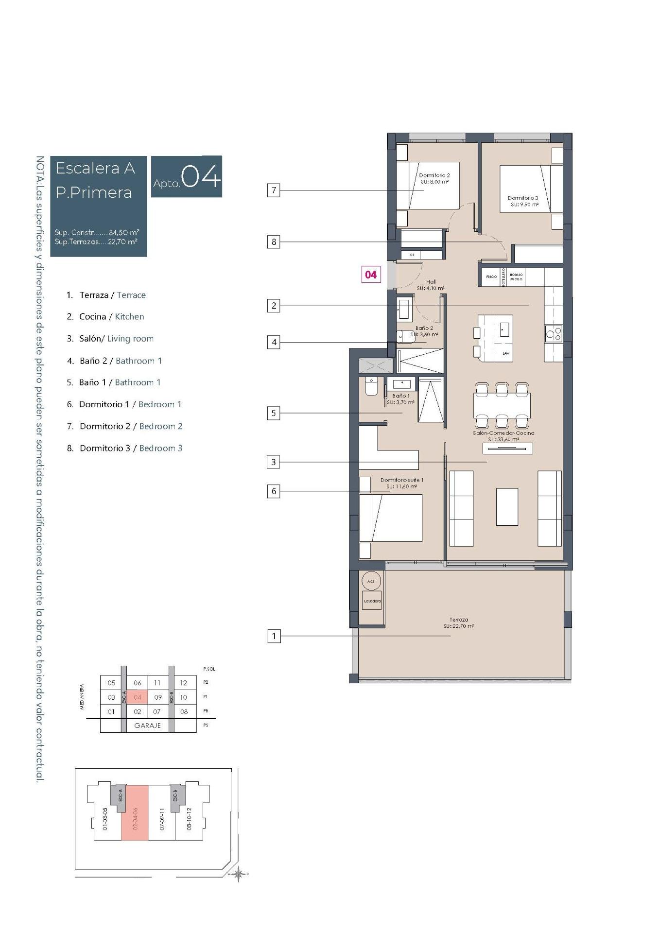 For sale - 3 Bedroom 2 Bathroom Apartment in Benijofar - Benijófar  - Alicante