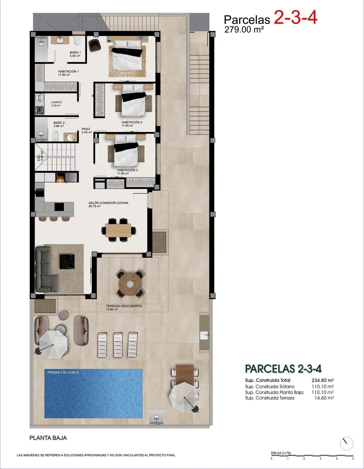 For sale - 3 Bedroom 2 Bathroom Villa in Benijofar - Atalaya Park  - Alicante