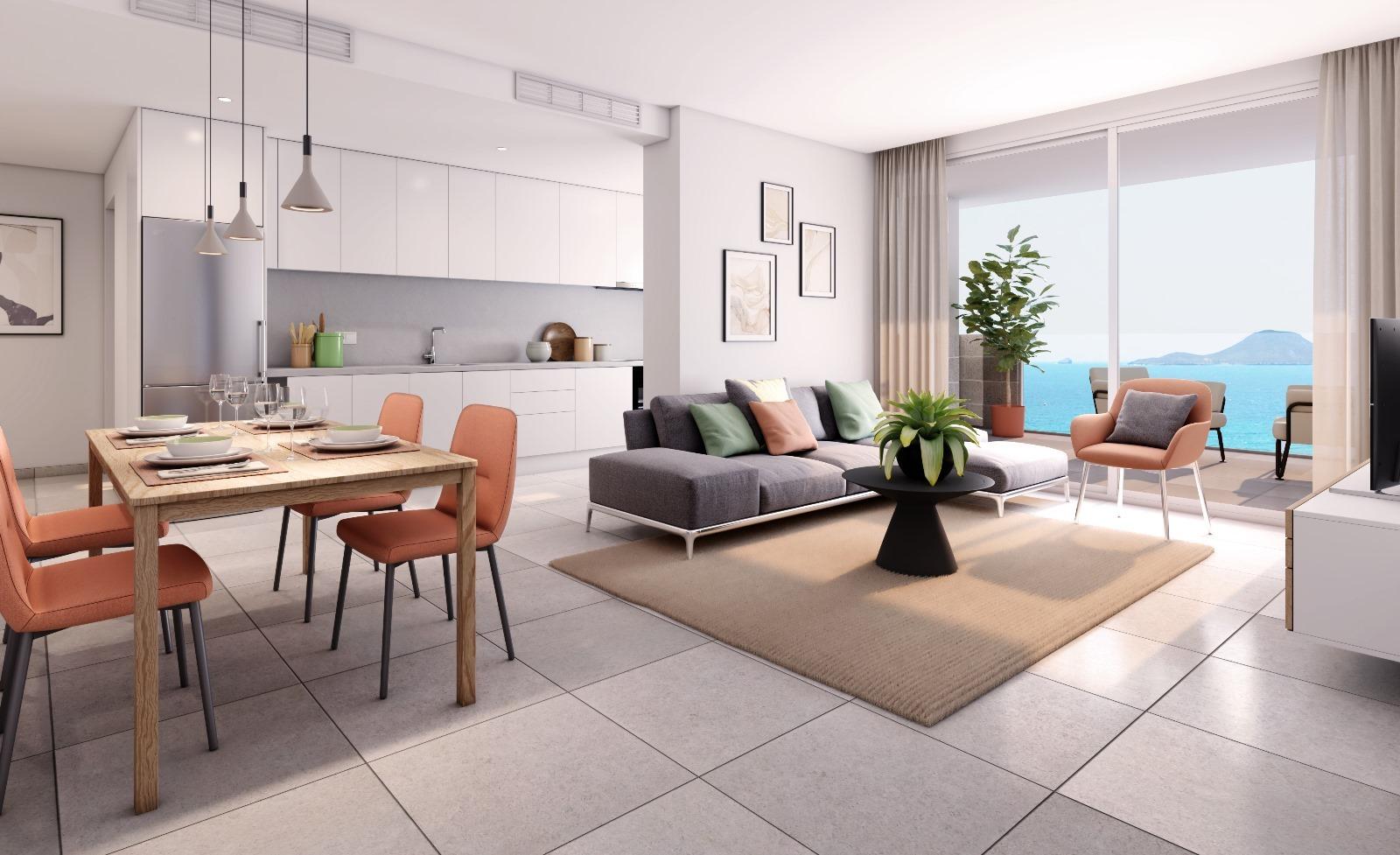 New Build - 1 Bedroom 1 Bathroom Apartment in La Manga del Mar Menor - La Manga  - Murcia