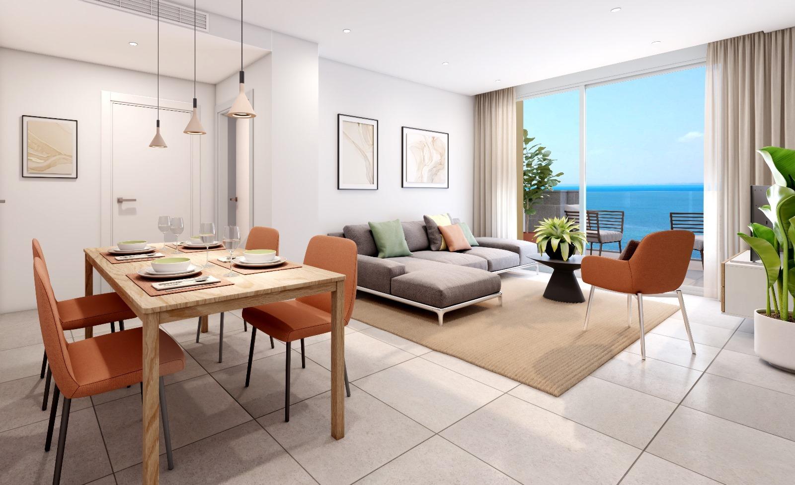 New Build - 1 Bedroom 1 Bathroom Apartment in La Manga del Mar Menor - La Manga  - Murcia