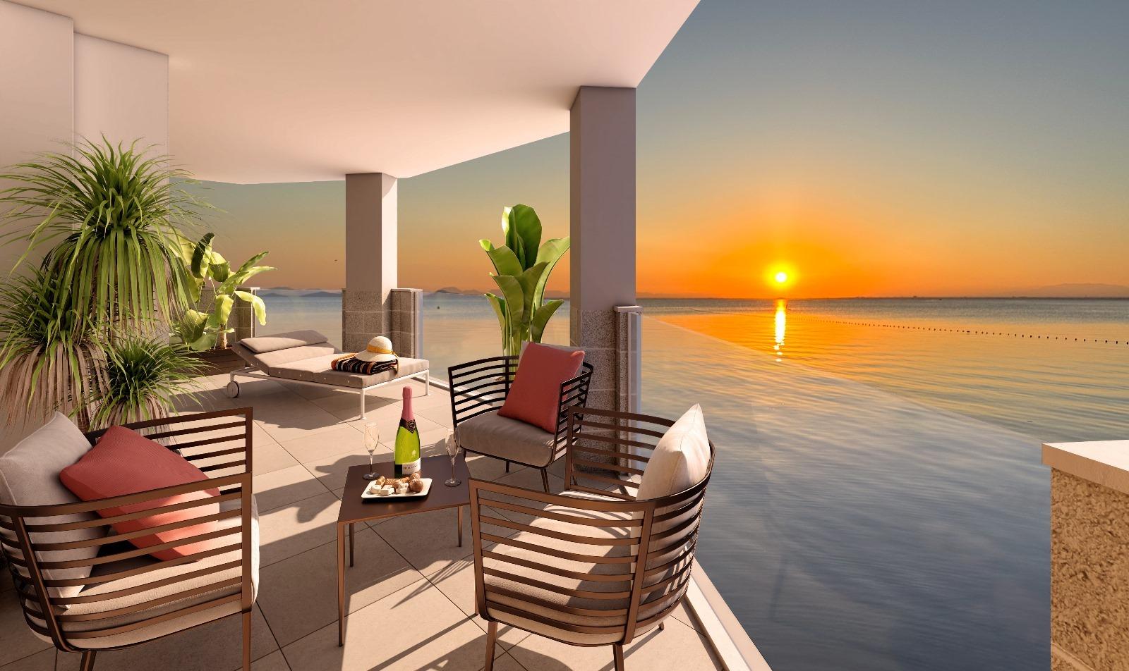 New Build - 2 Bedroom 2 Bathroom Apartment in La Manga del Mar Menor - La Manga  - Murcia