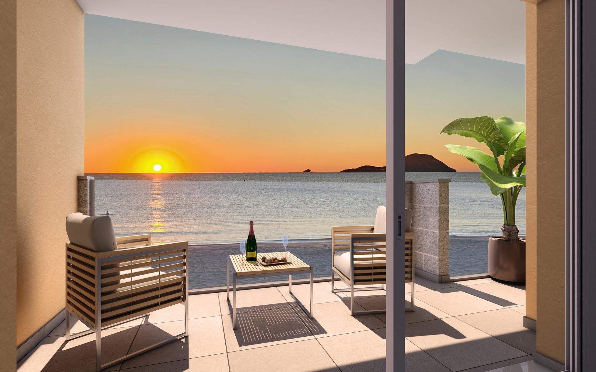 New Build - 2 Bedroom 2 Bathroom Apartment in La Manga del Mar Menor - La Manga  - Murcia