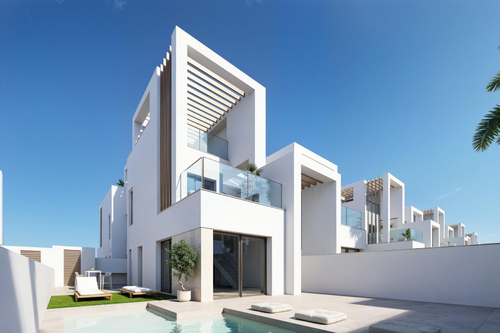 New Build - 3 Bedroom 2 Bathroom Quad House in Los Alcazares - Serena Golf  - Murcia