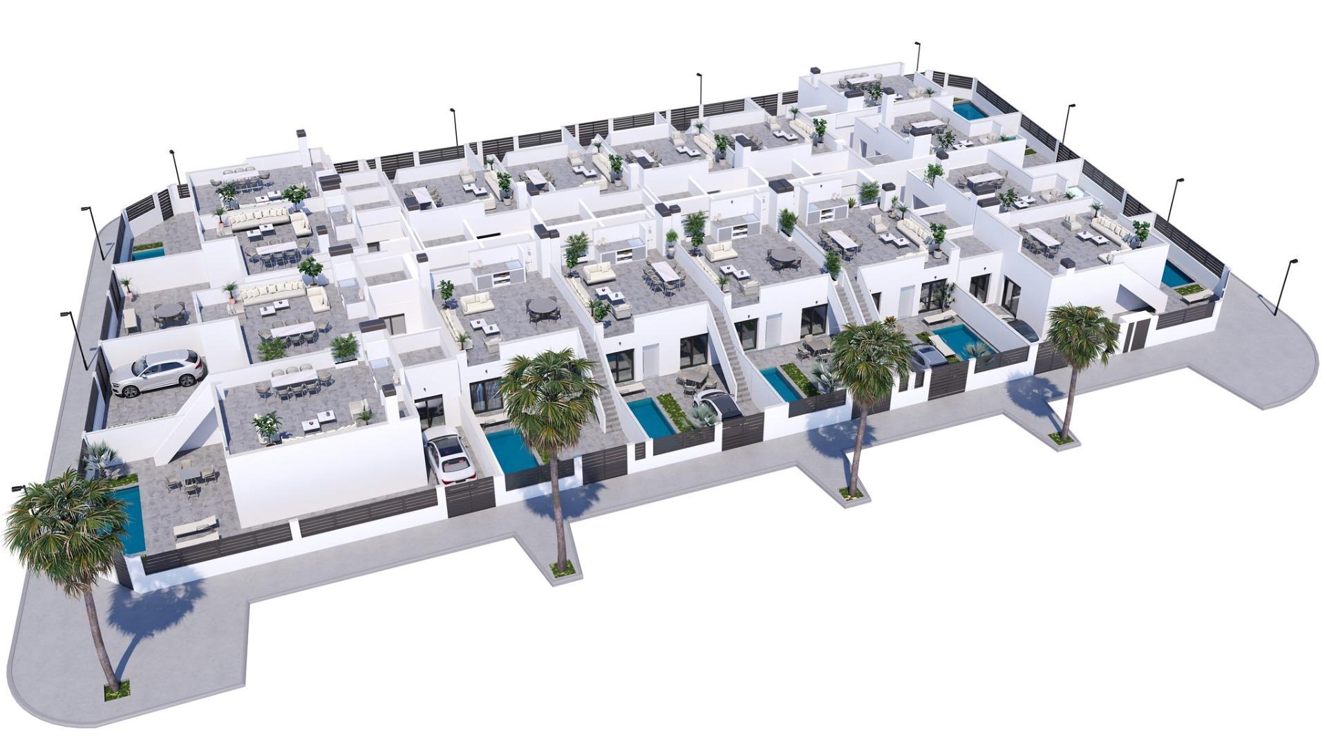 New Build - 2 Bedroom 2 Bathroom Town House in Torre Pacheco - El Alba  - Murcia