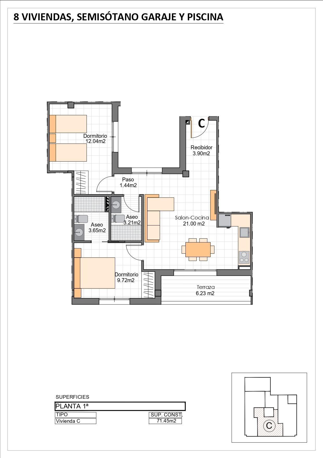 New Build - 2 Bedroom 2 Bathroom Apartment in San Pedro del Pinatar - Lo Pagan  - Murcia