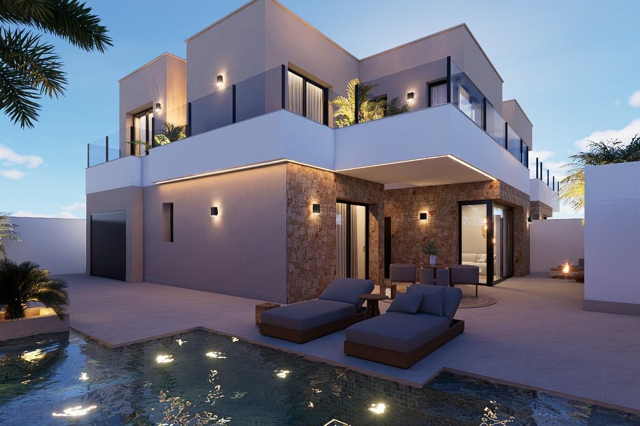 New Build - 4 Bedroom 4 Bathroom Villa in San Pedro del Pinatar - Los Antolinos  - Murcia