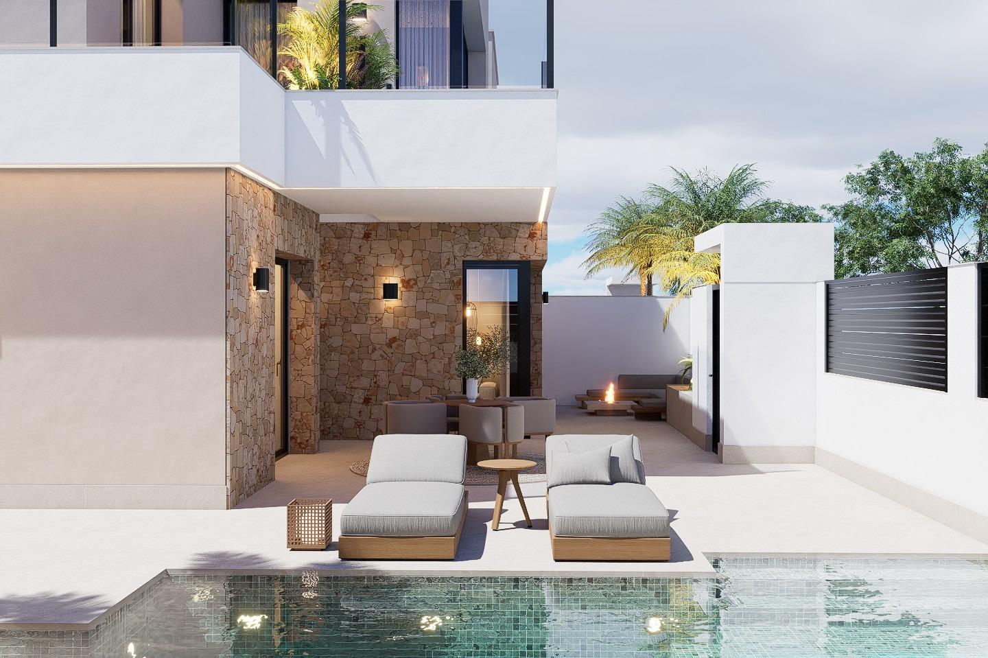 New Build - 4 Bedroom 4 Bathroom Villa in San Pedro del Pinatar - Los Antolinos  - Murcia