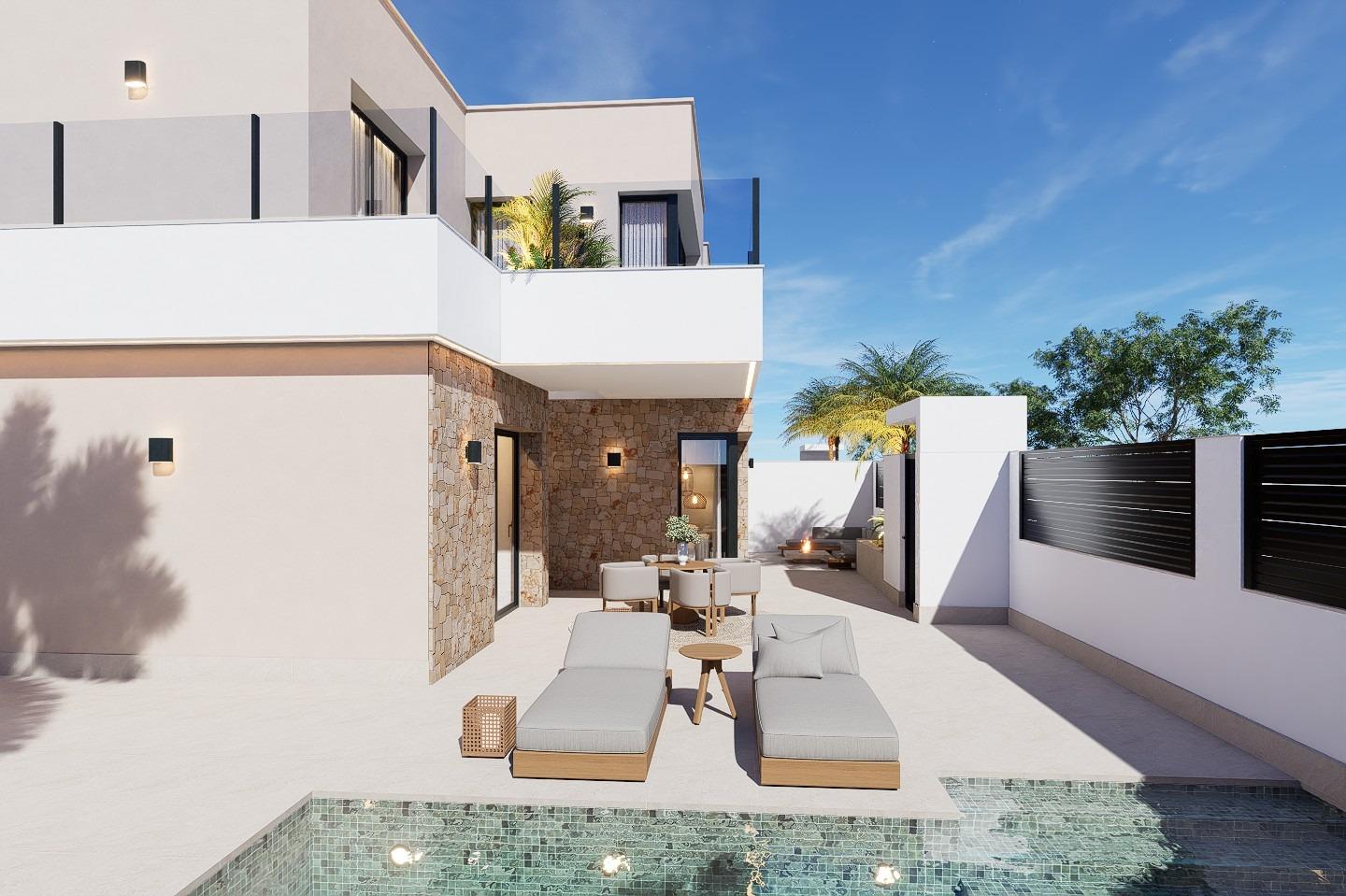 New Build - 4 Bedroom 4 Bathroom Villa in San Pedro del Pinatar - Los Antolinos  - Murcia