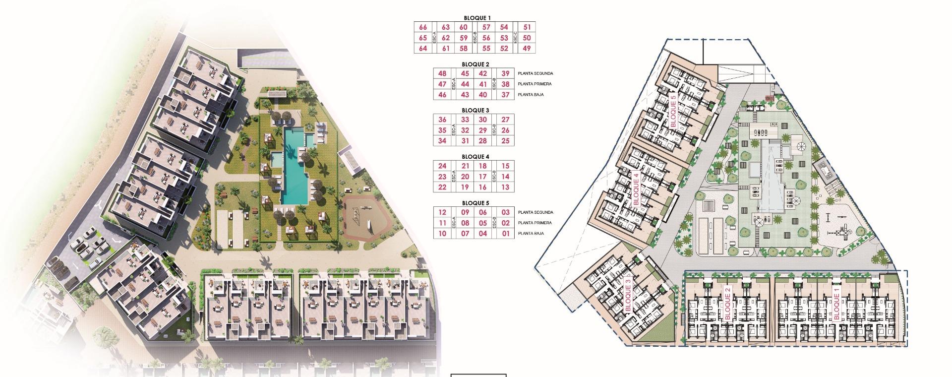 New Build - 2 Bedroom 2 Bathroom Penthouse in Los Alcazares - Serena Golf  - Murcia