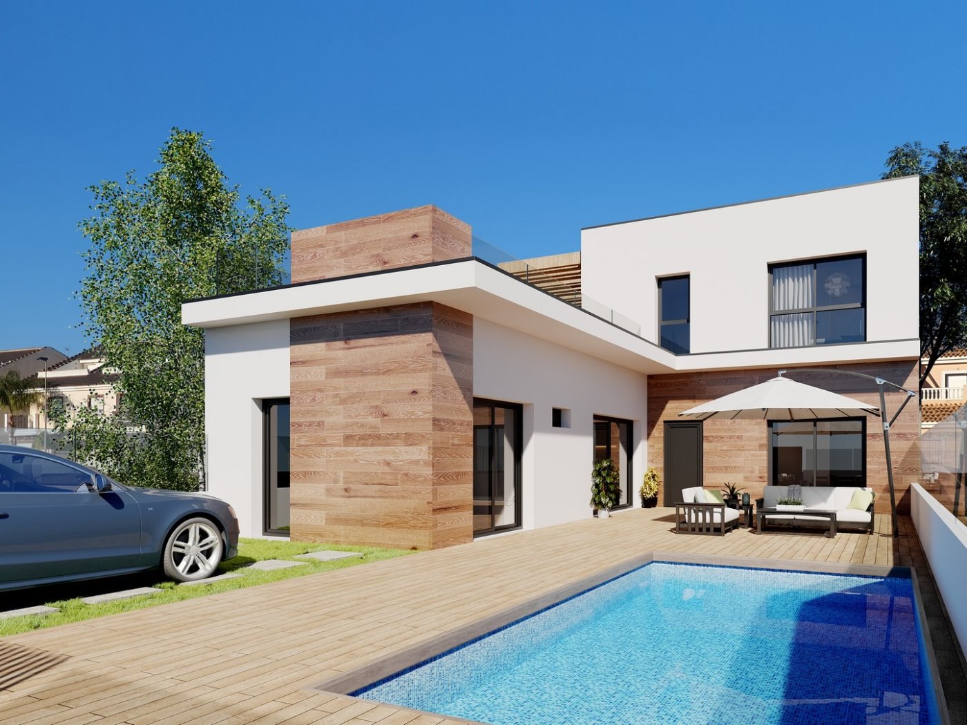 New Build - 3 Bedroom 3 Bathroom Town House in San Javier - Parque del doce  - Murcia