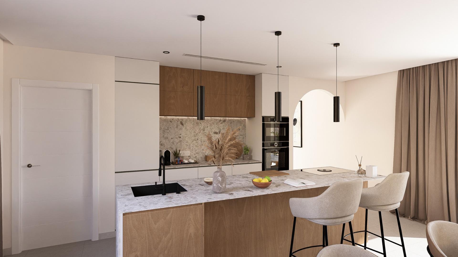 New Build - 2 Bedroom 2 Bathroom Villa in Baños y Mendigo - Altaona Golf  - Murcia