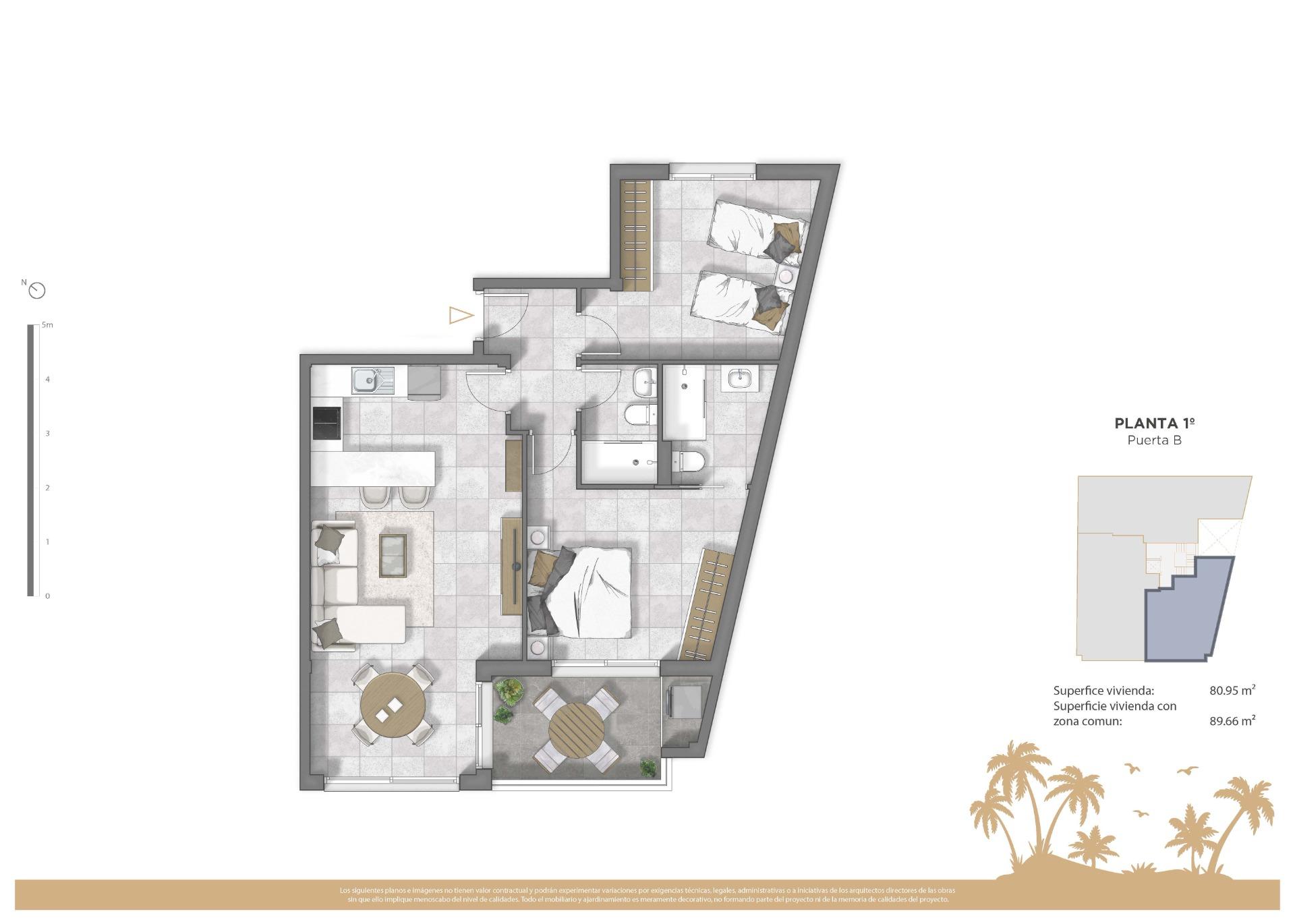 For sale - 2 Bedroom 2 Bathroom Apartment in Guardamar del Segura - Pueblo  - Alicante