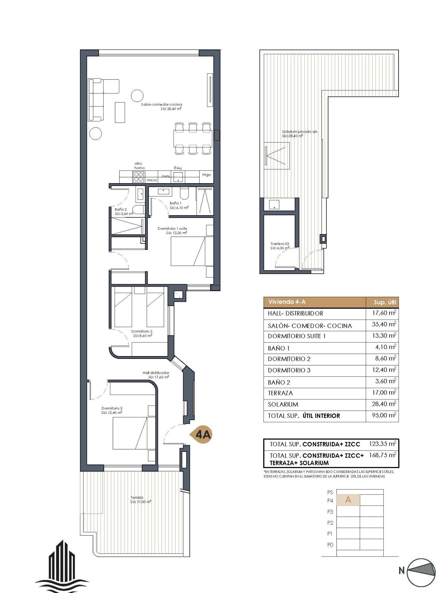For sale - 3 Bedroom 2 Bathroom Penthouse in Guardamar del Segura - Pueblo  - Alicante