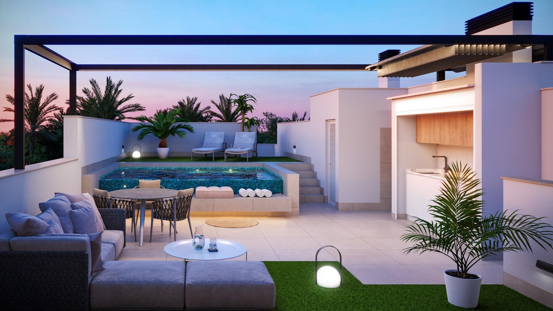 For sale - 3 Bedroom 2 Bathroom Bungalow in Pilar de La Horadada - pueblo  - Alicante